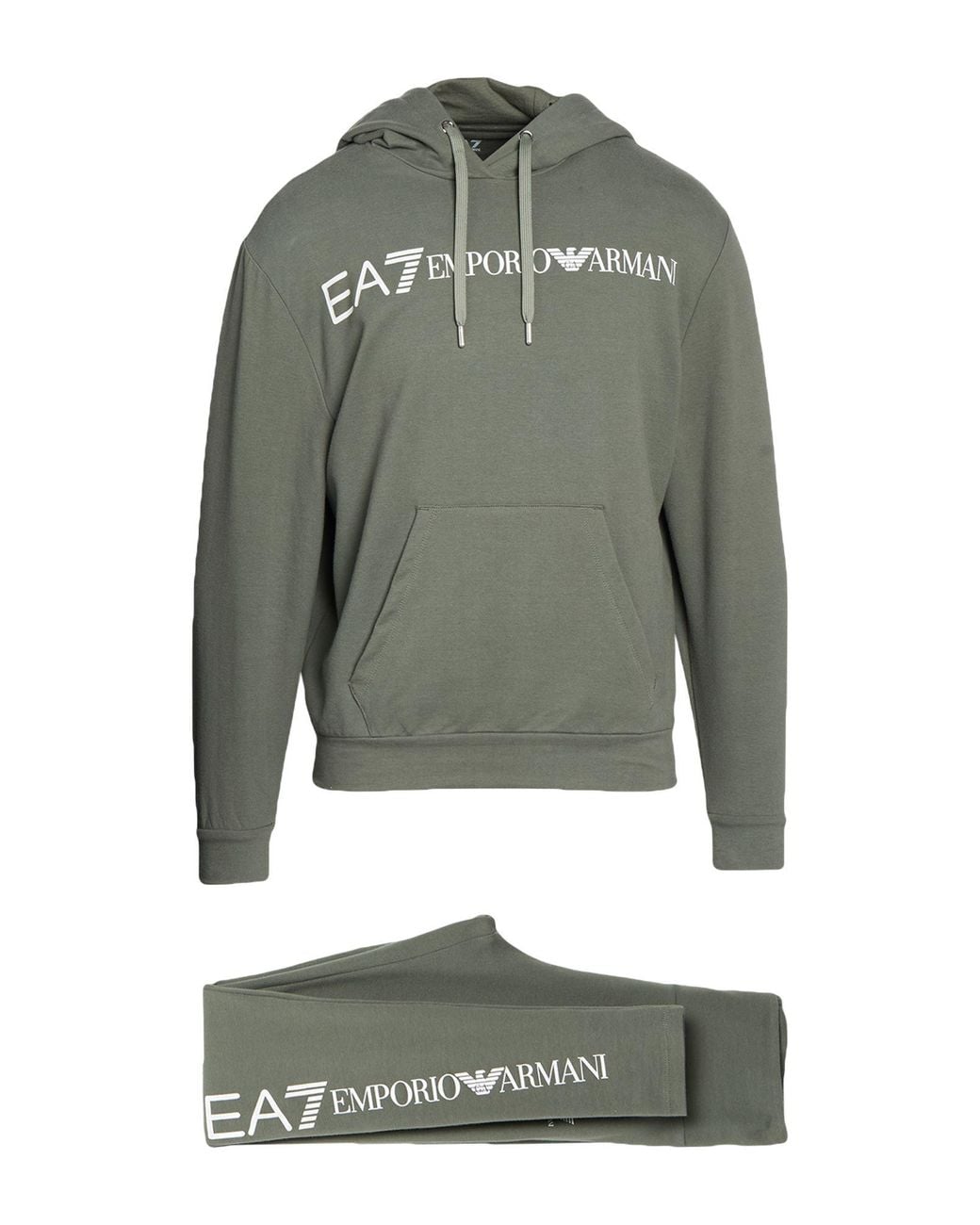 EA7 Green Tracksuit Cotton, Elastane