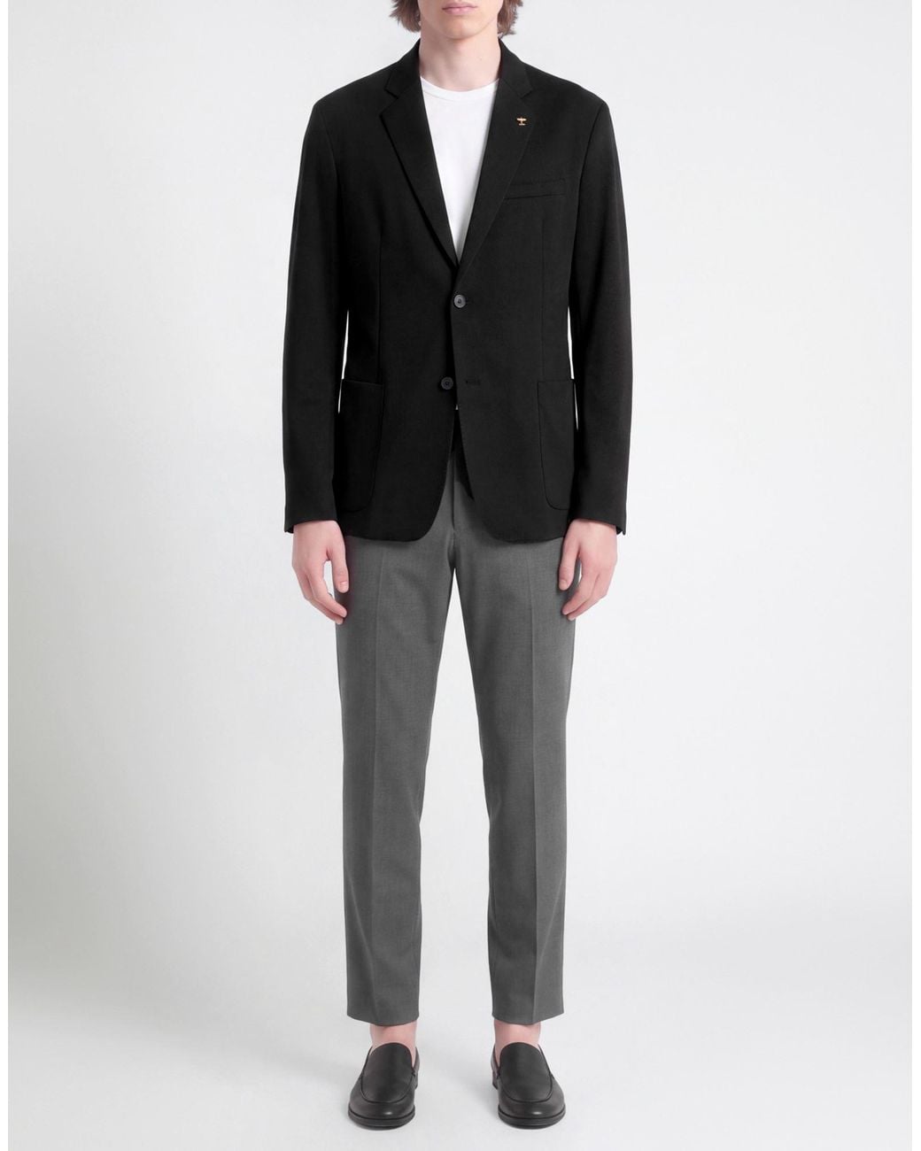 Havana & Co. Black Midnight Blazer Cotton, Polyamide, Elastane for men