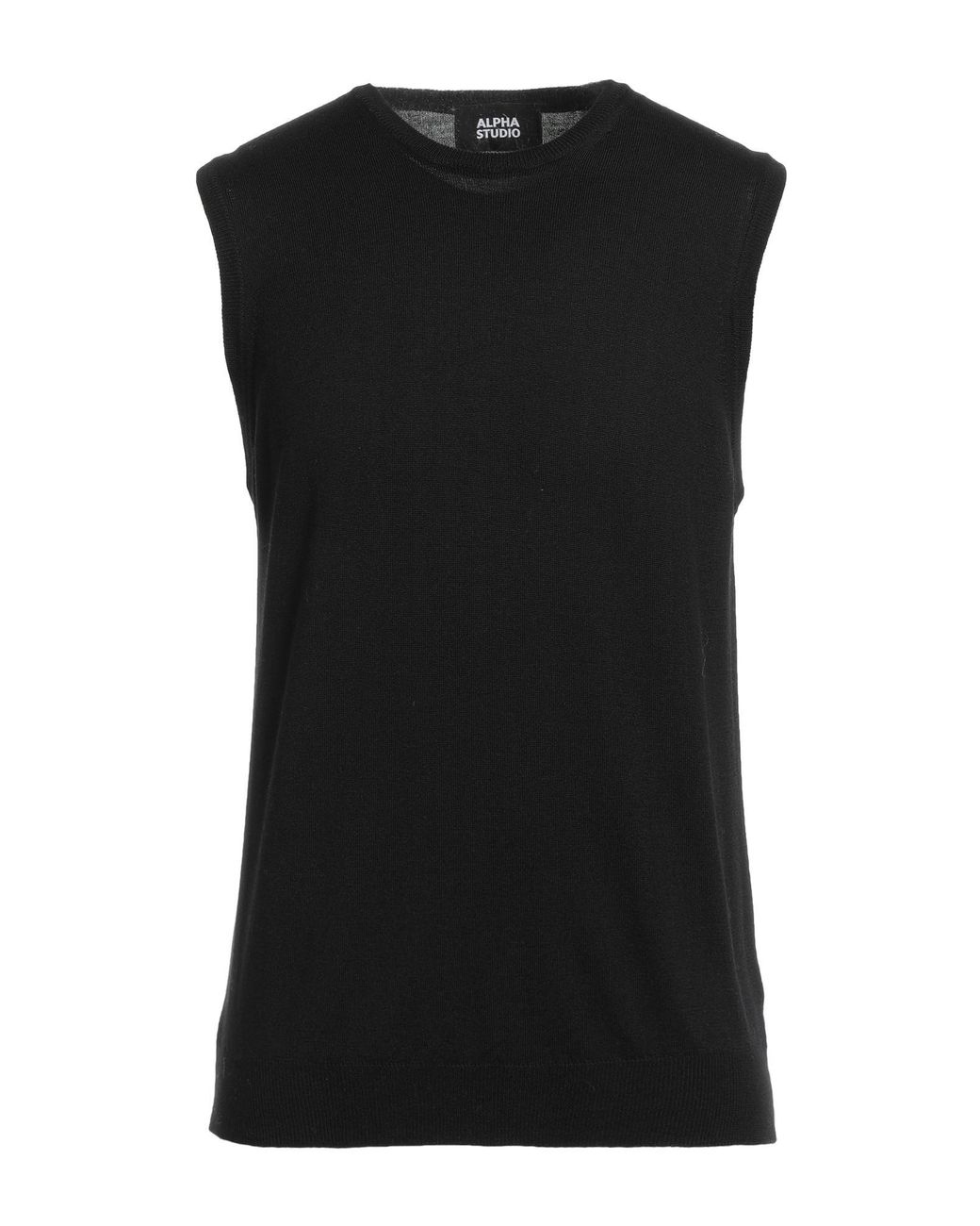 Alpha Studio Black Jumper for men