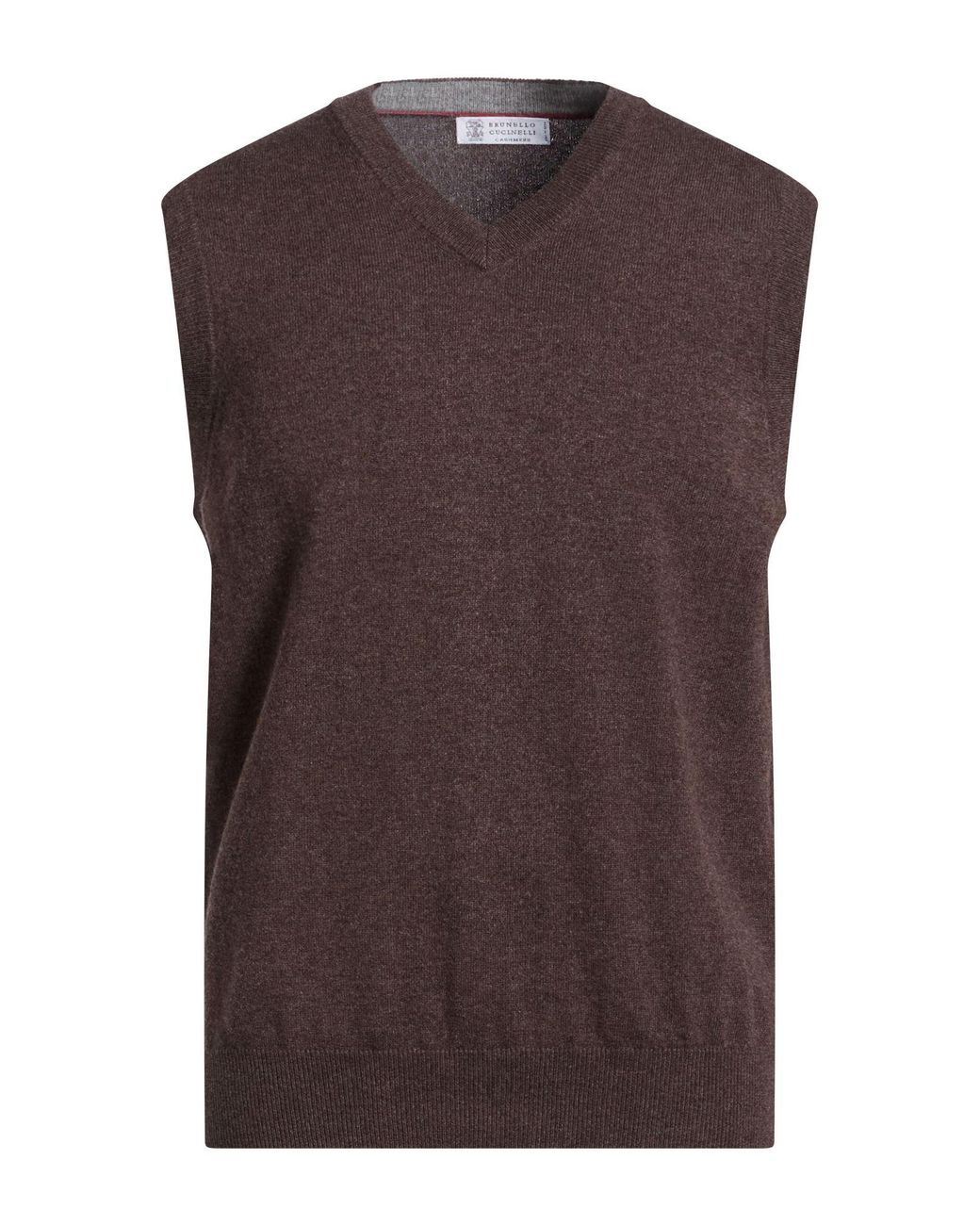 Brunello Cucinelli Brown Dark Sweater Cashmere for men
