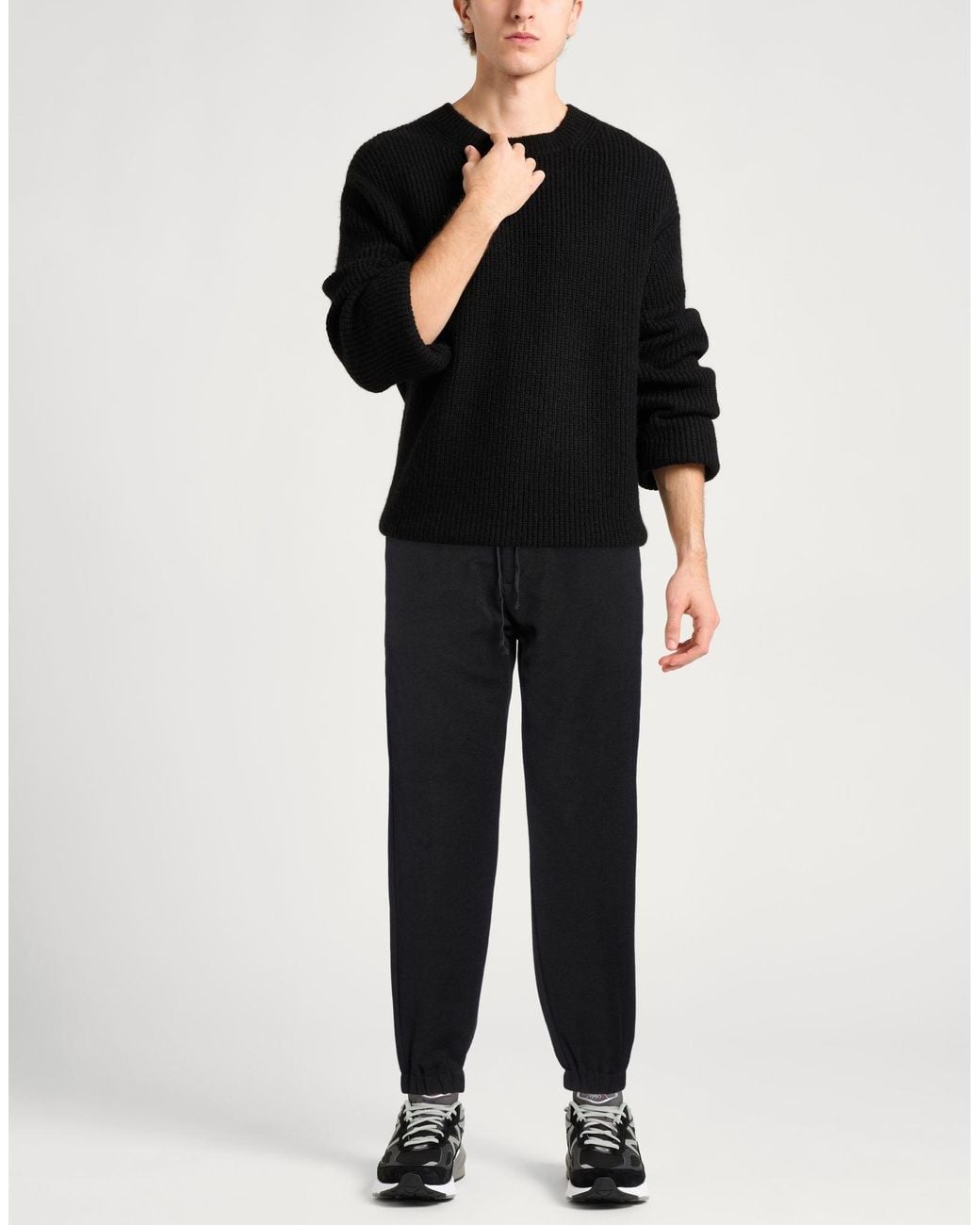 Berna Black Pants Cotton for men
