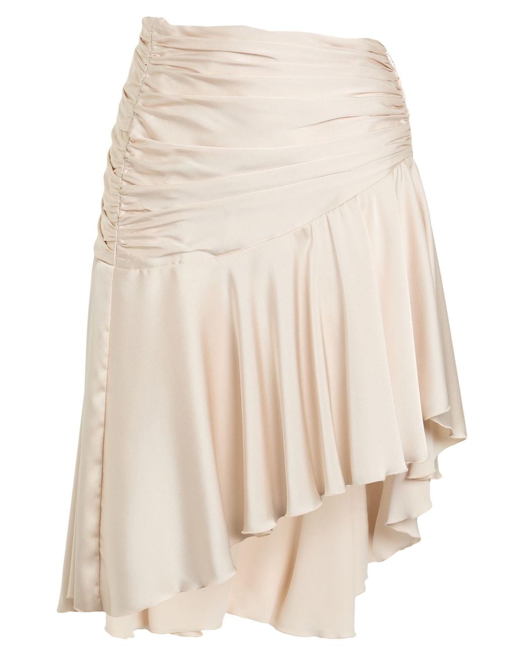 W Les Femmes By Babylon Blue Midi Skirt Polyamide