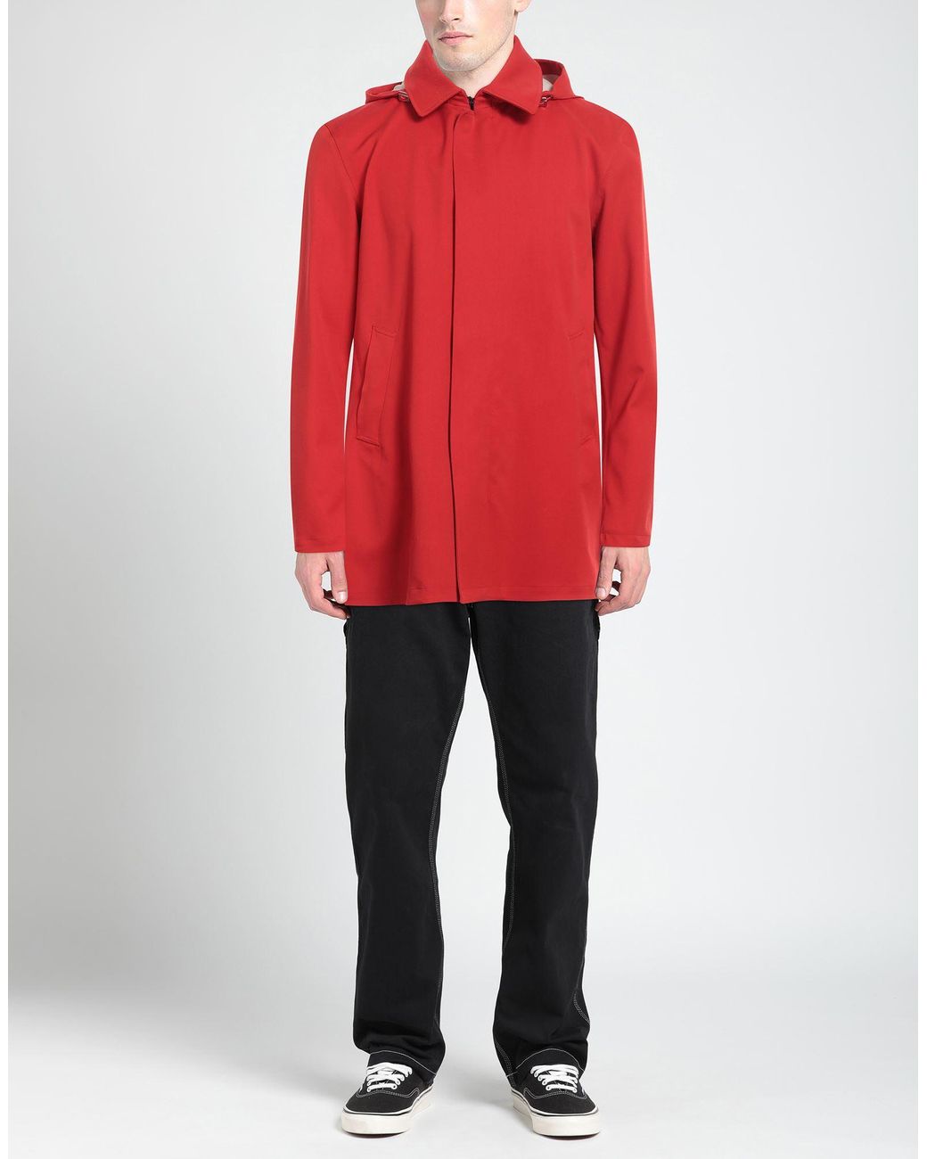 Herno Red Overcoat & Trench Coat for men