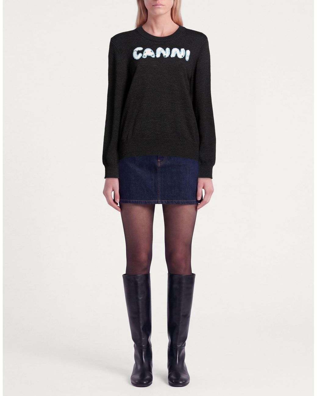 Ganni Black Pullover