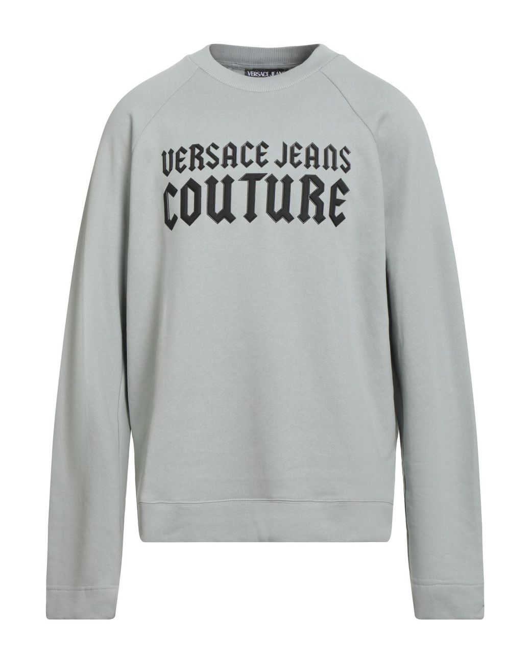 Versace Jeans Couture Gray Light Sweatshirt Cotton, Elastane for men