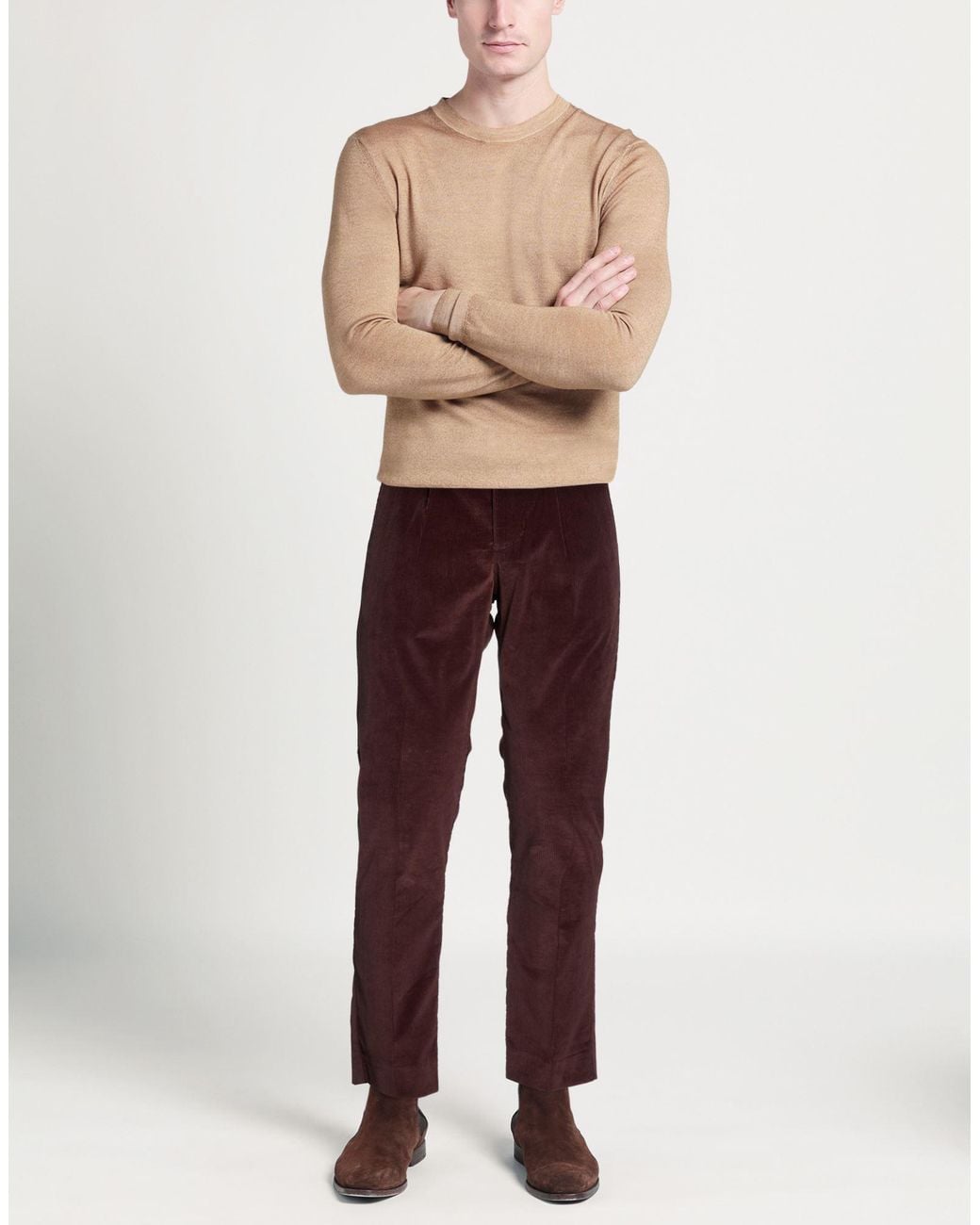 Entre Amis Purple Pants for men