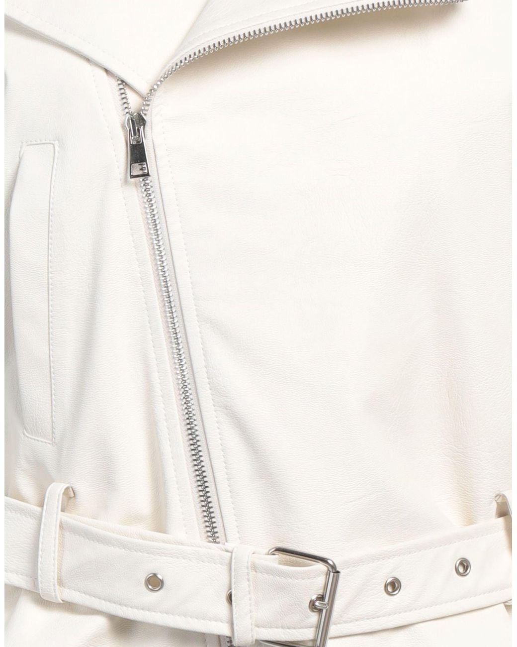 Please White Jacket Polyurethane, Viscose