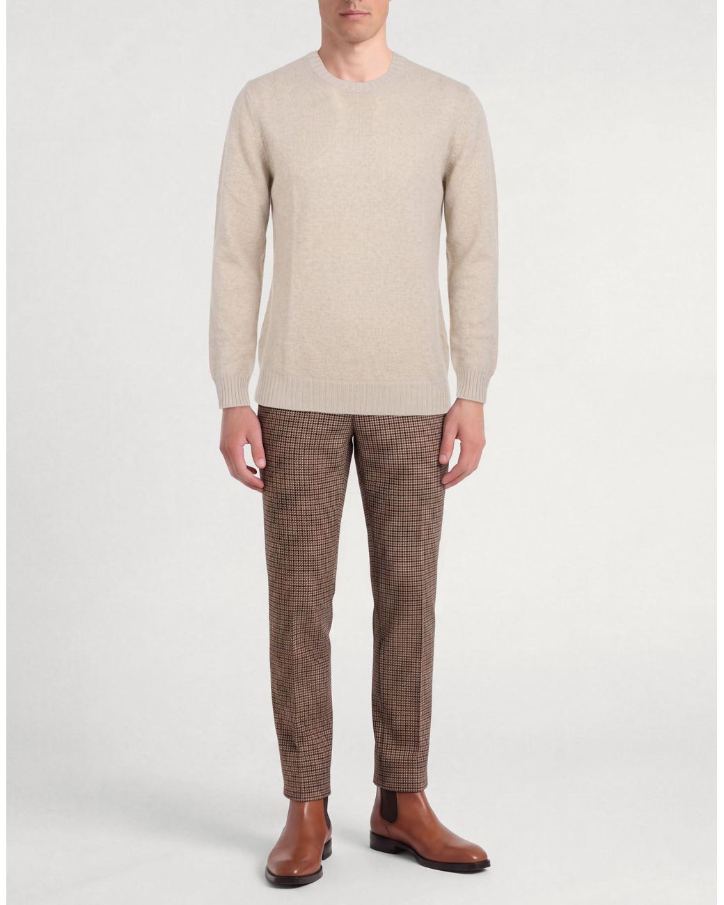Pullover di Barba Napoli in Natural da Uomo