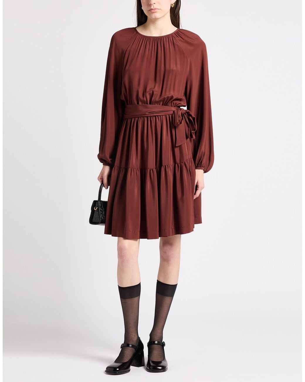 Ottod'Ame Red Mini Dress Acetate, Silk