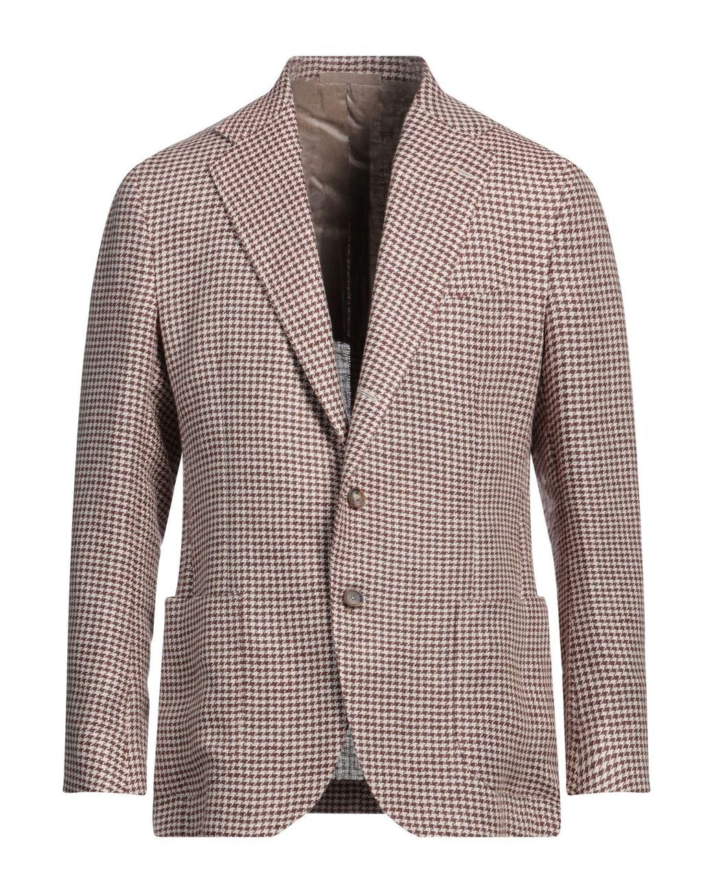 De Petrillo Brown Blazer for men