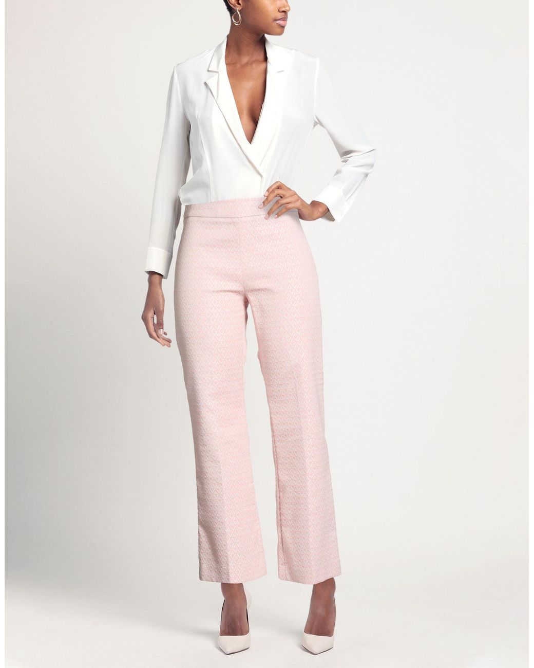 True Royal Pink Pants Cotton, Polyamide, Polyester, Elastane