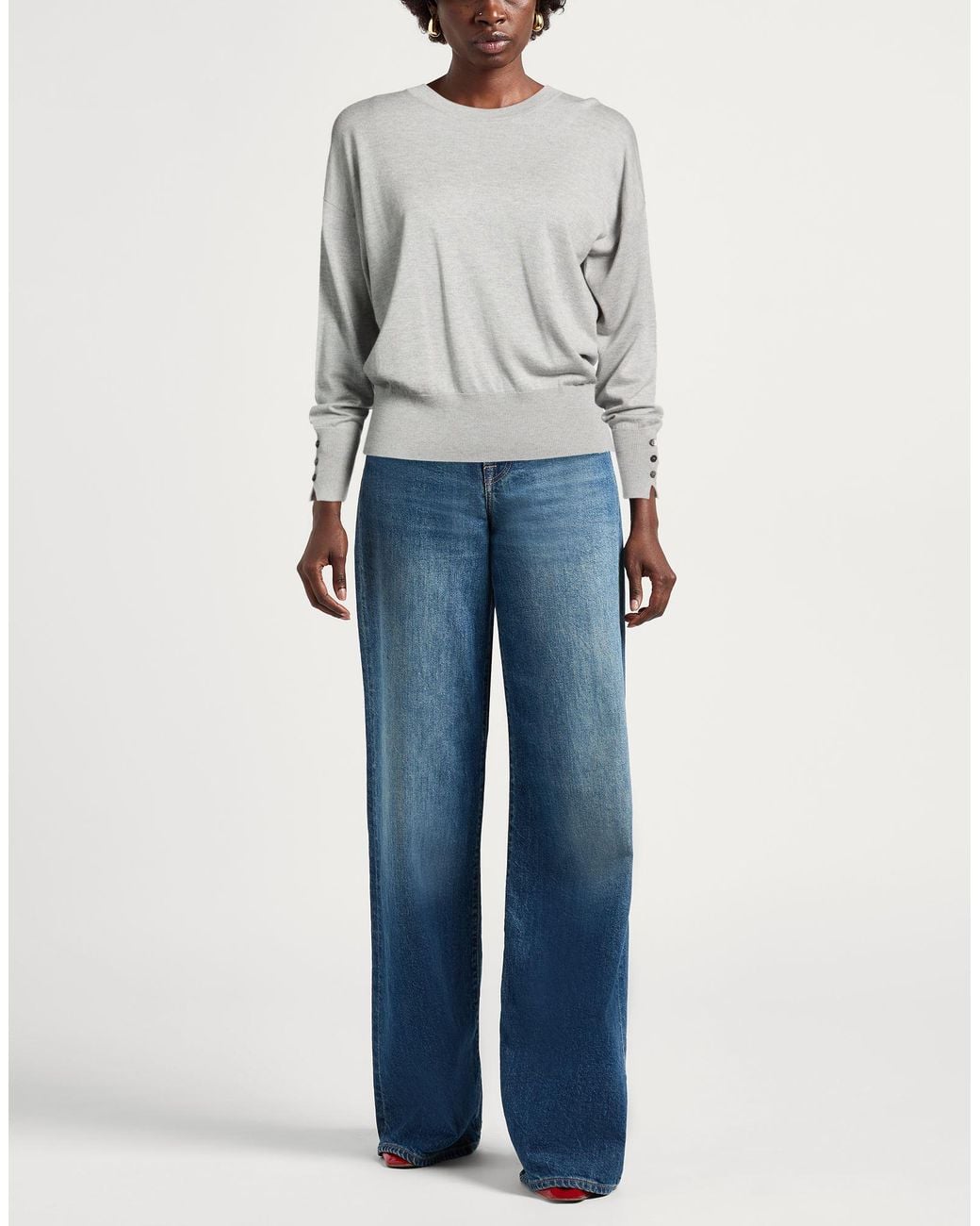 Alpha Studio Gray Sweaters