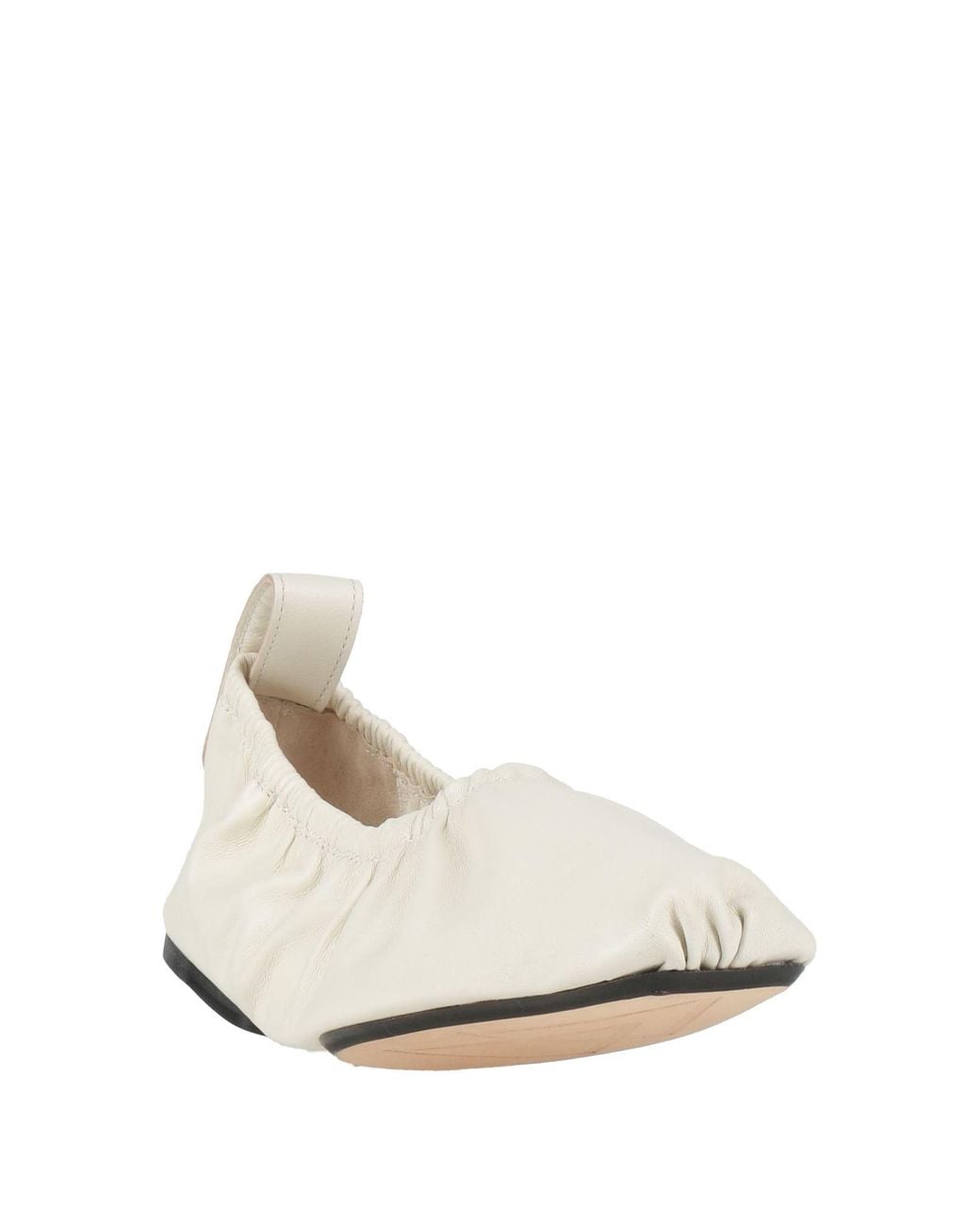 Elena Iachi White Ballet Flats