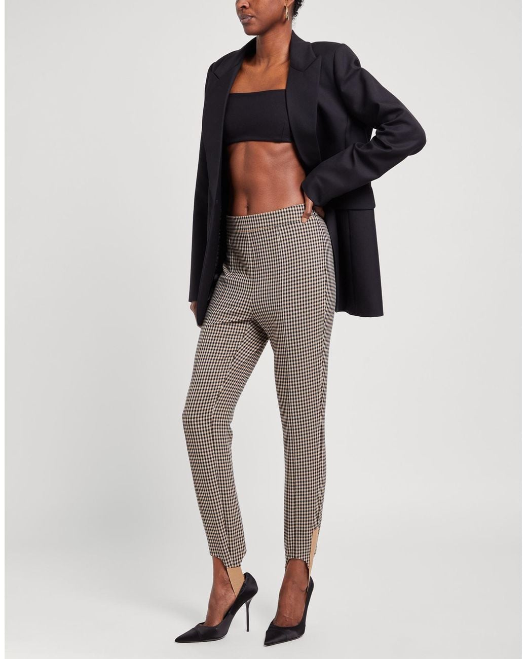Boss Gray Camel Leggings Recycled Polyester, Viscose, Elastane