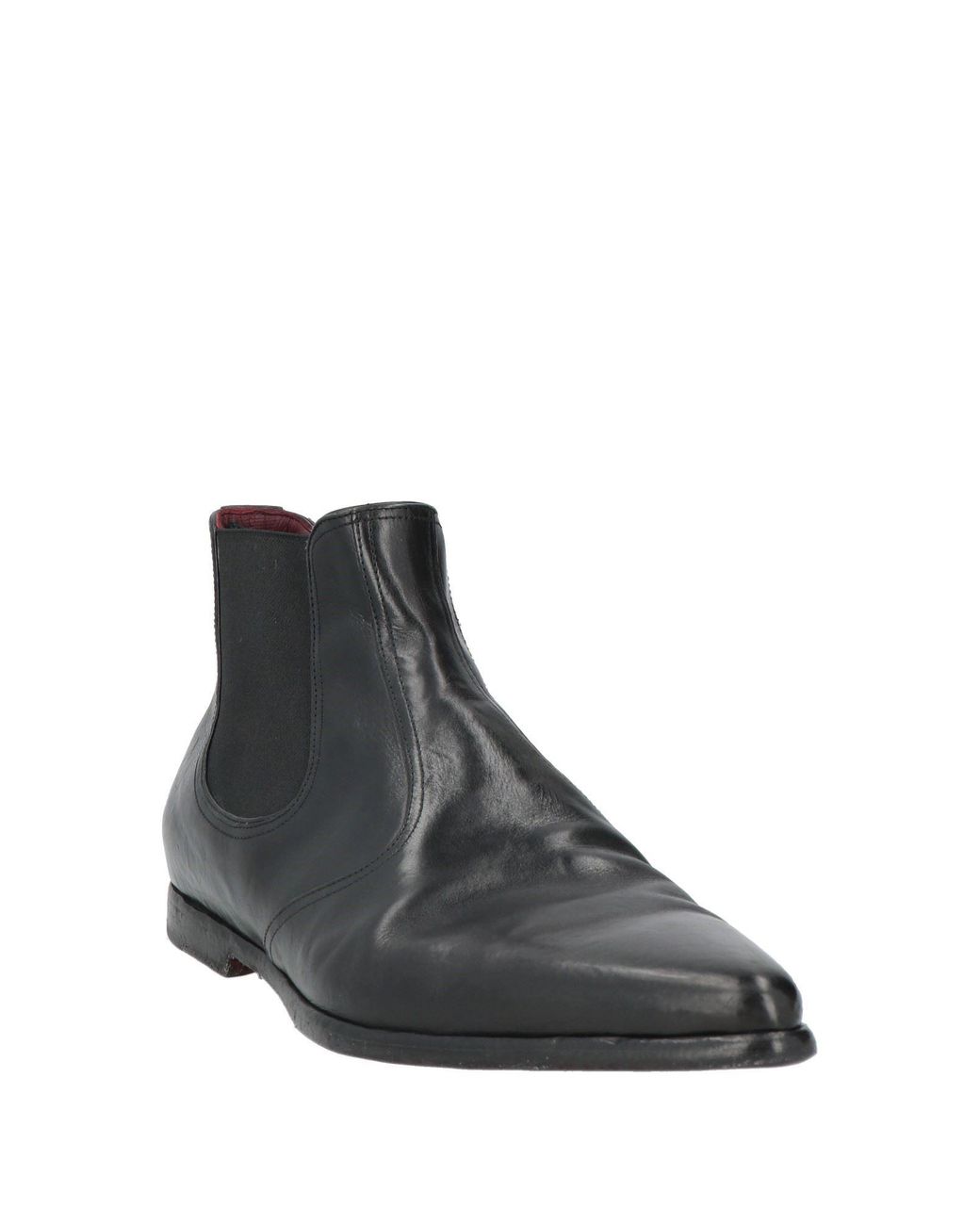 Dolce & Gabbana Black Ankle Boots Leather for men