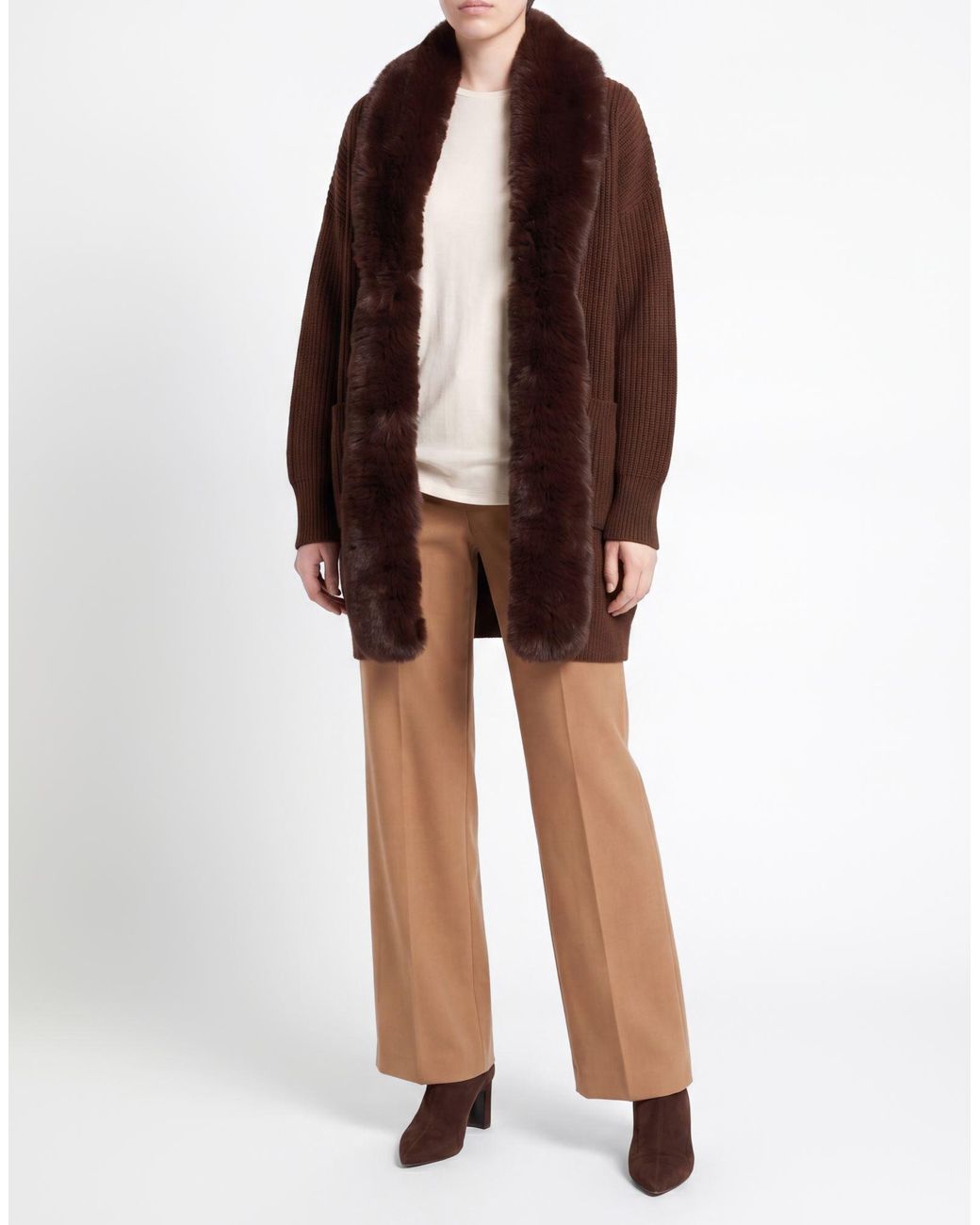 Max & Moi Brown Cardigan