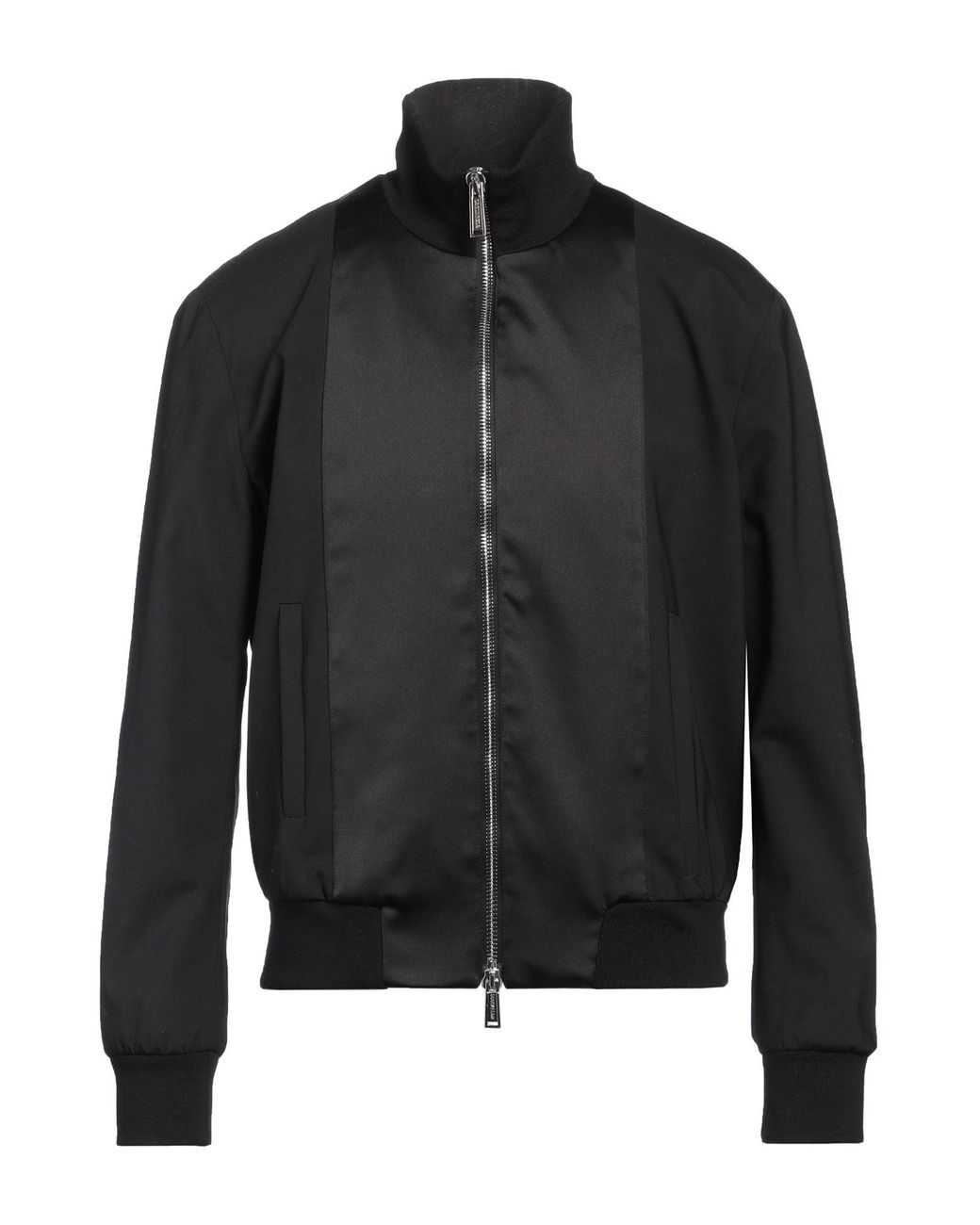 DSquared² Black Jacket Virgin Wool, Elastane, Polyester, Polyamide for men