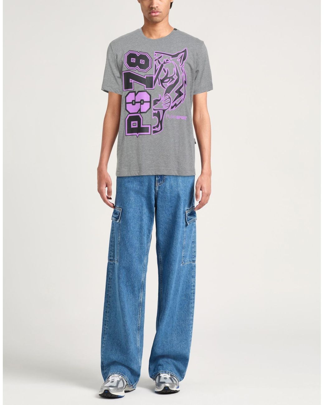 Philipp Plein Gray T-Shirt for men