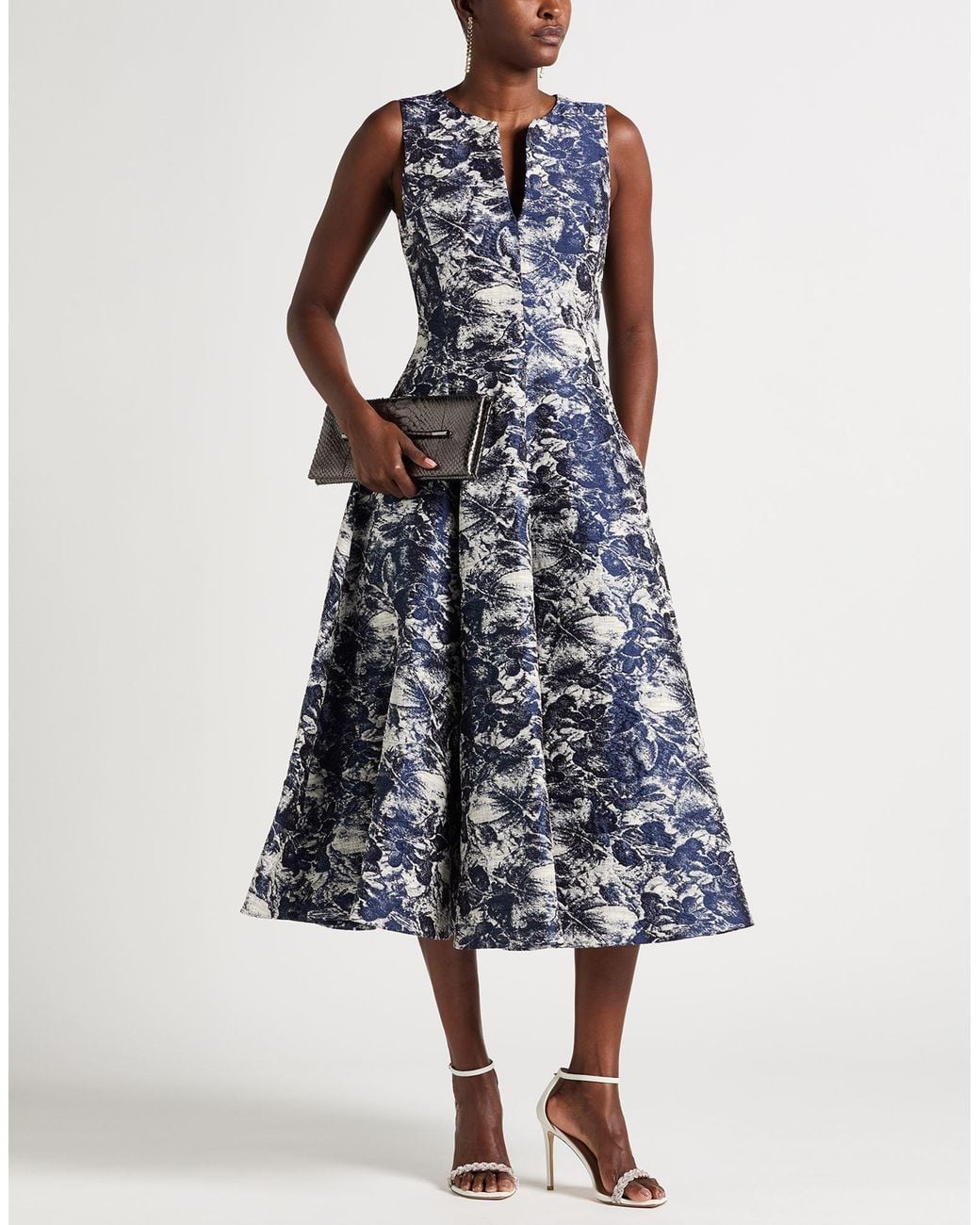 Sara Roka Blue Midi Dress