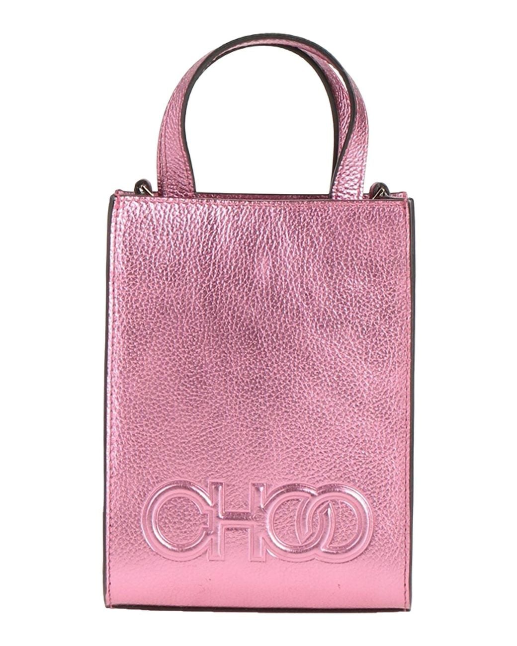 Jimmy Choo Pink Handbag Leather