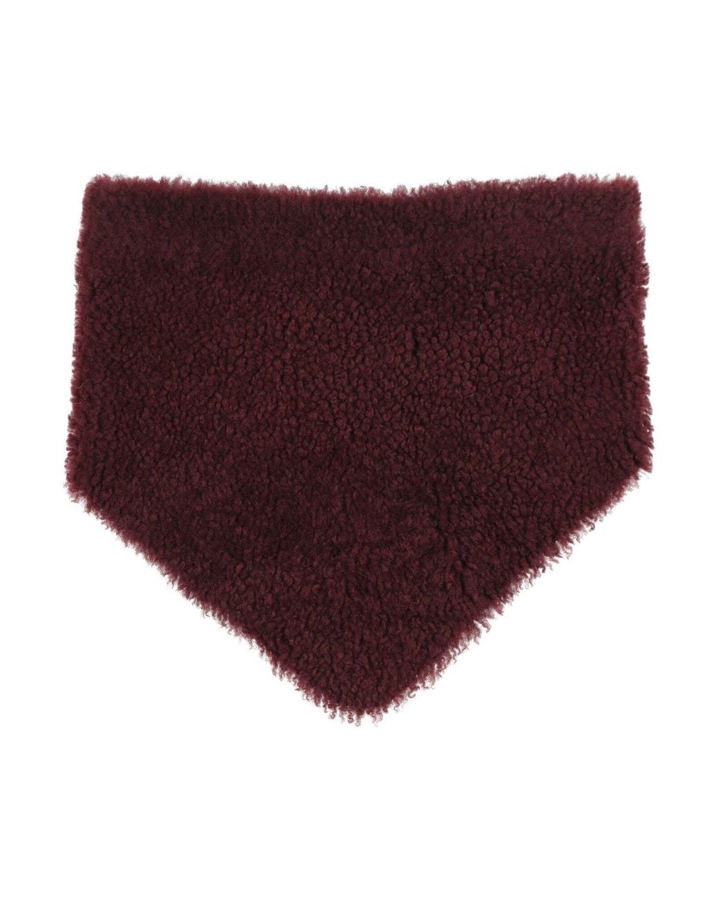 Salvatore Santoro Purple Burgundy Scarf Ovine Leather