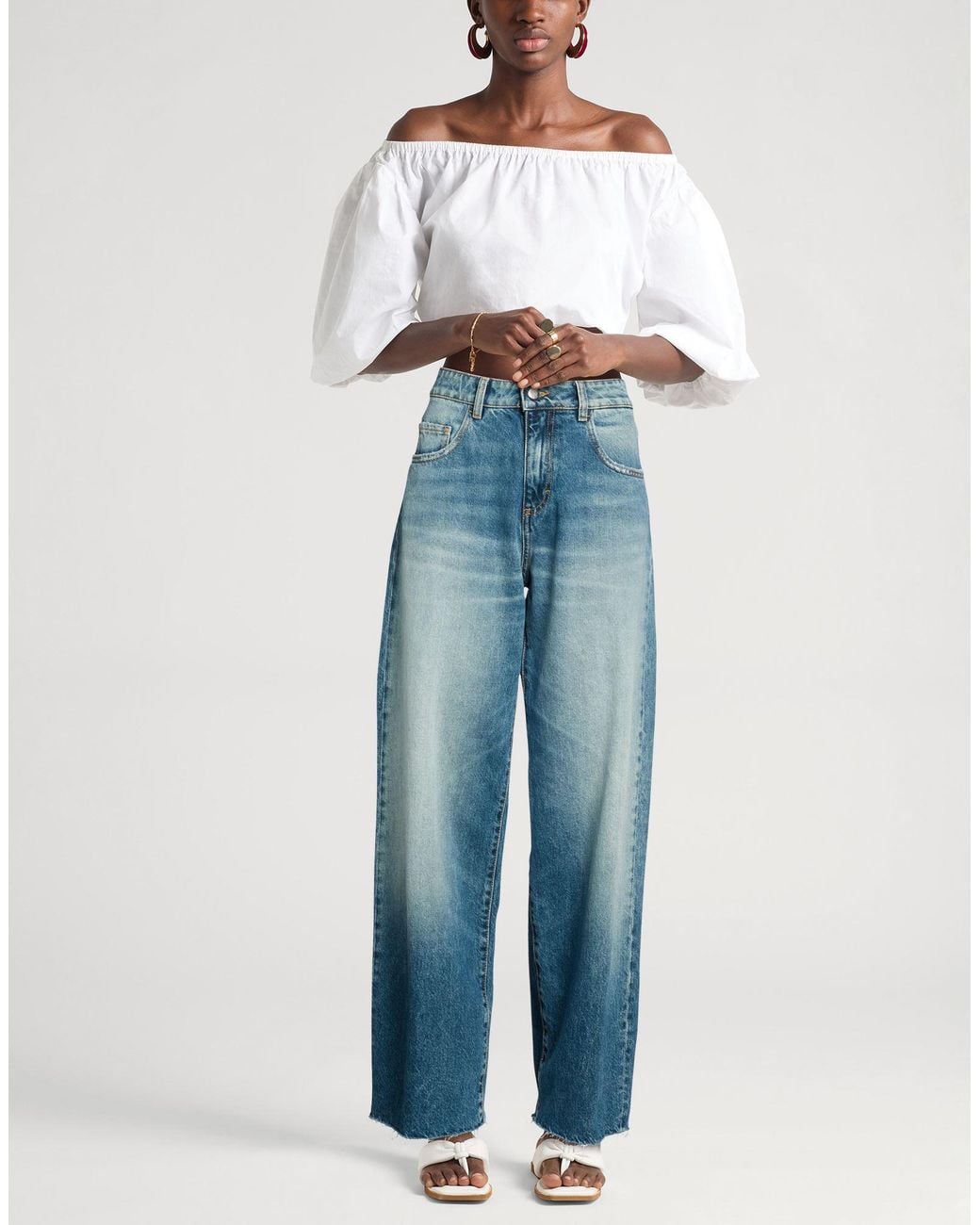 ICON DENIM Blue Jeans Cotton