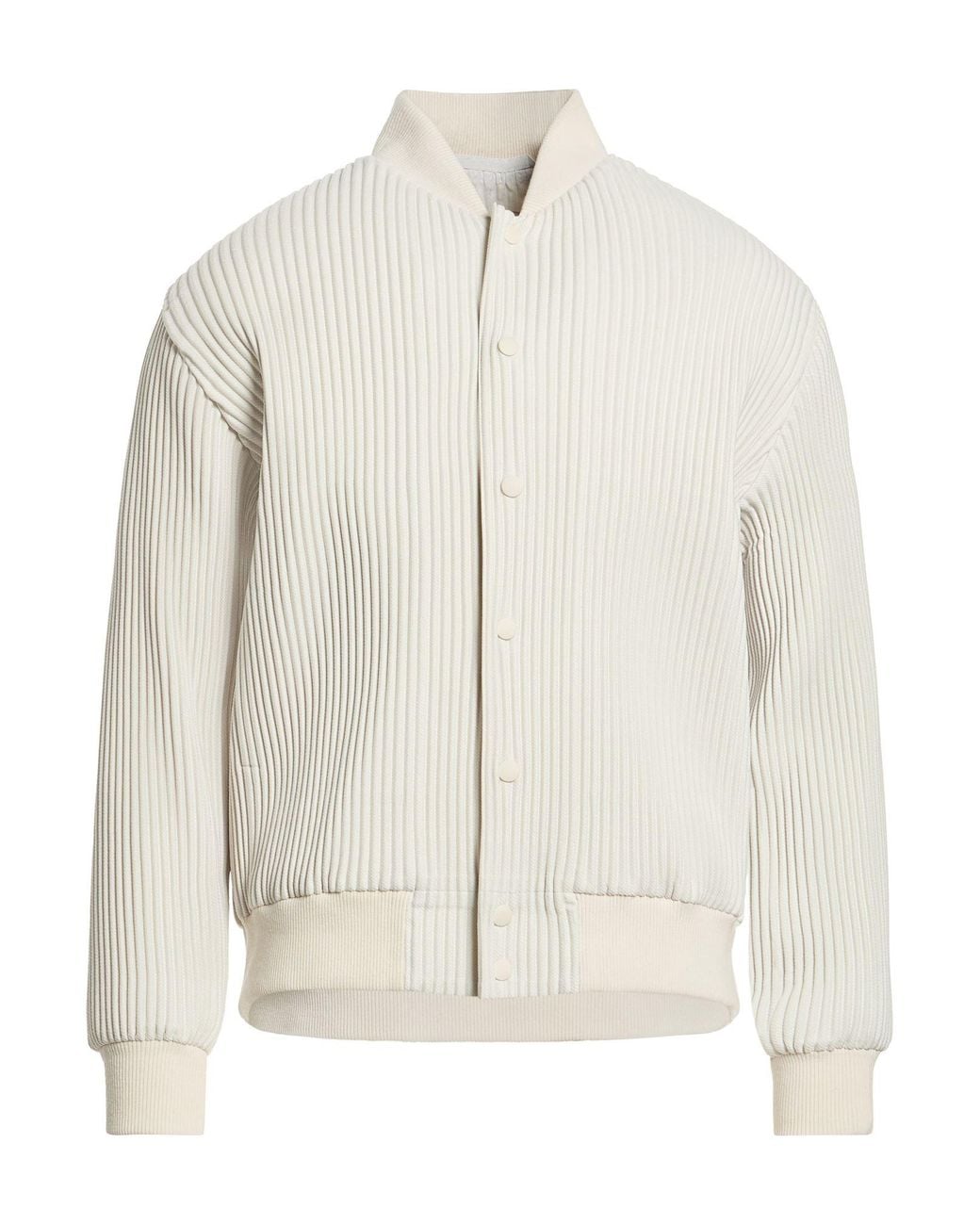 Issey Miyake White Jacket Polyester for men