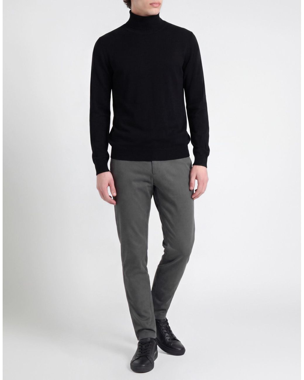ARMANI EXCHANGE Black Turtlenecks for men