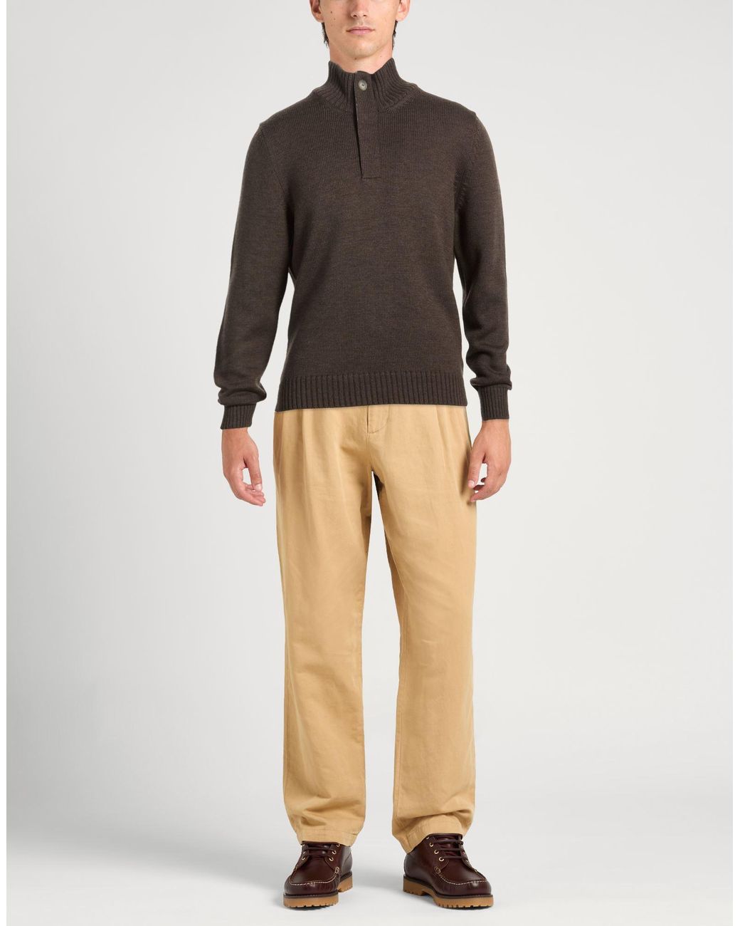 Gran Sasso Brown Sweaters for men