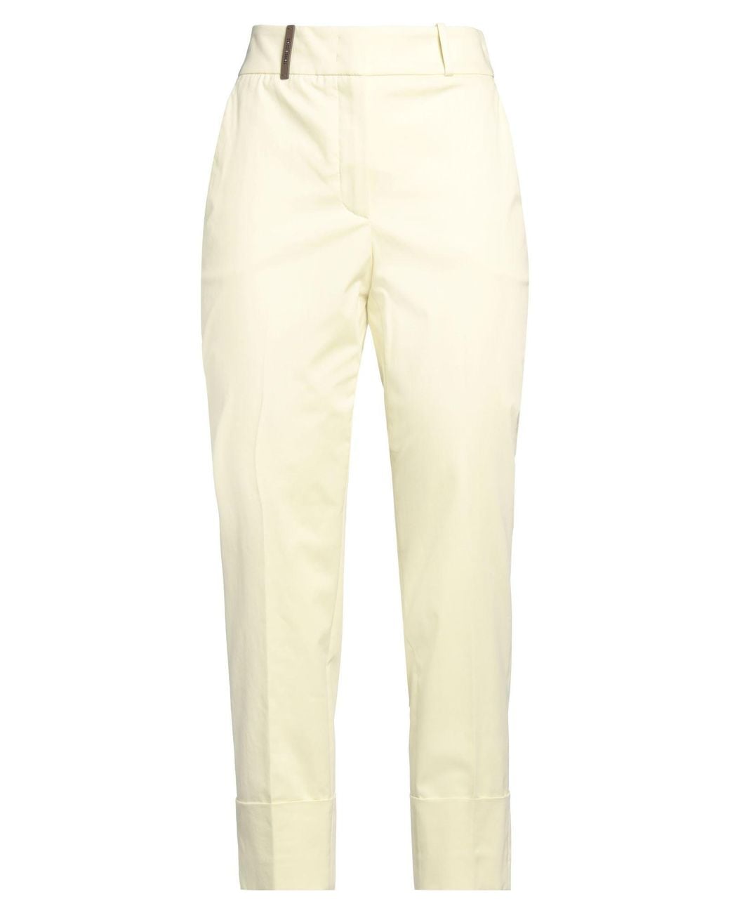Peserico Natural Pants Cotton, Elastane