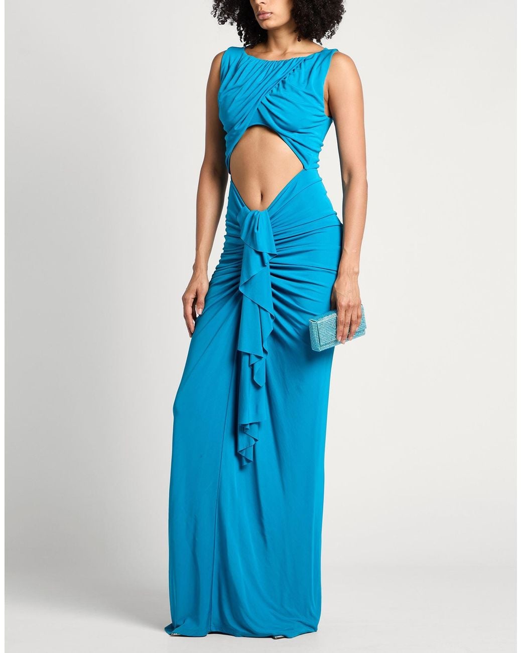 Christopher Esber Blue Maxi Dress Viscose