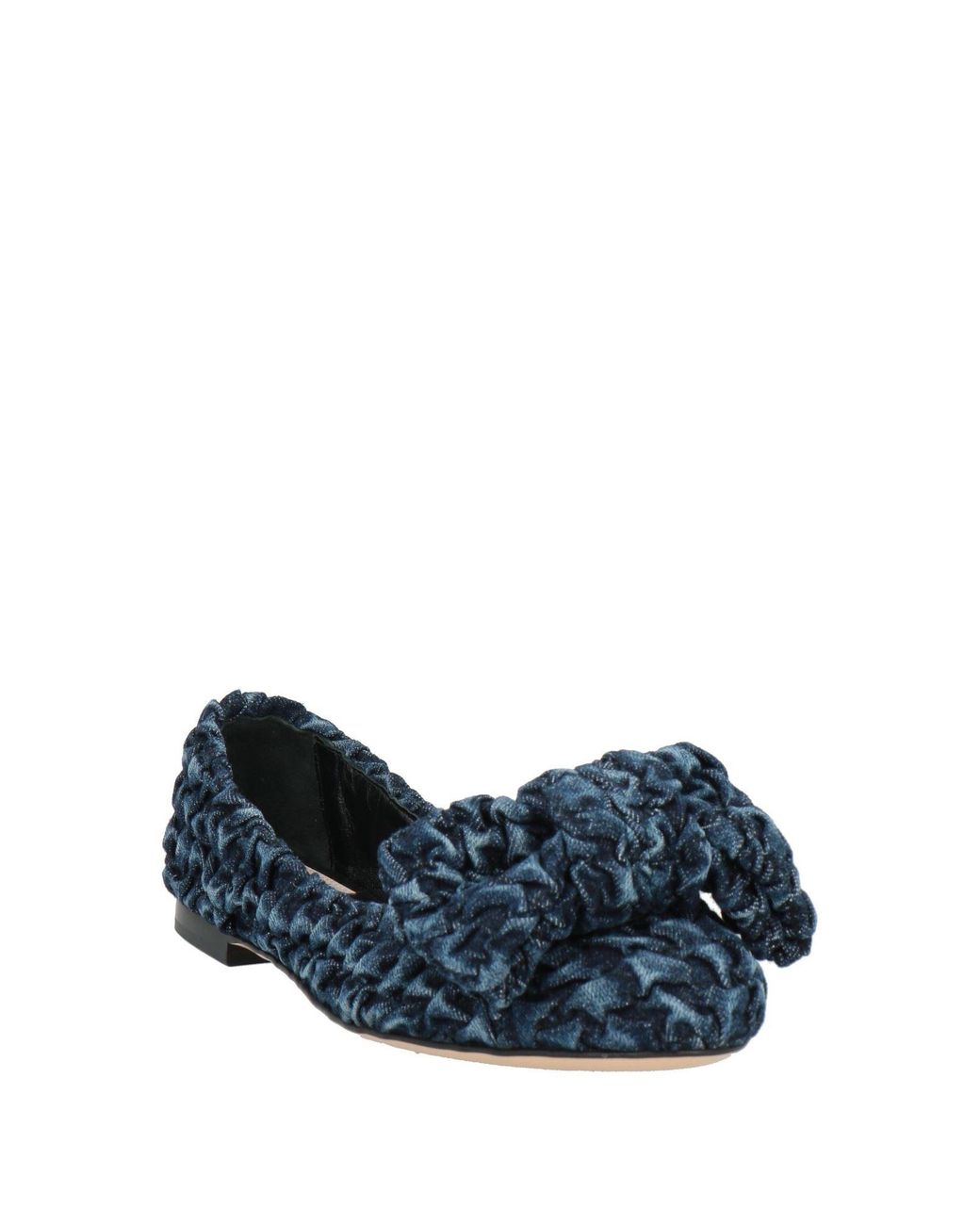 Agl Attilio Giusti Leombruni Blue Ballet Flats Textile Fibers