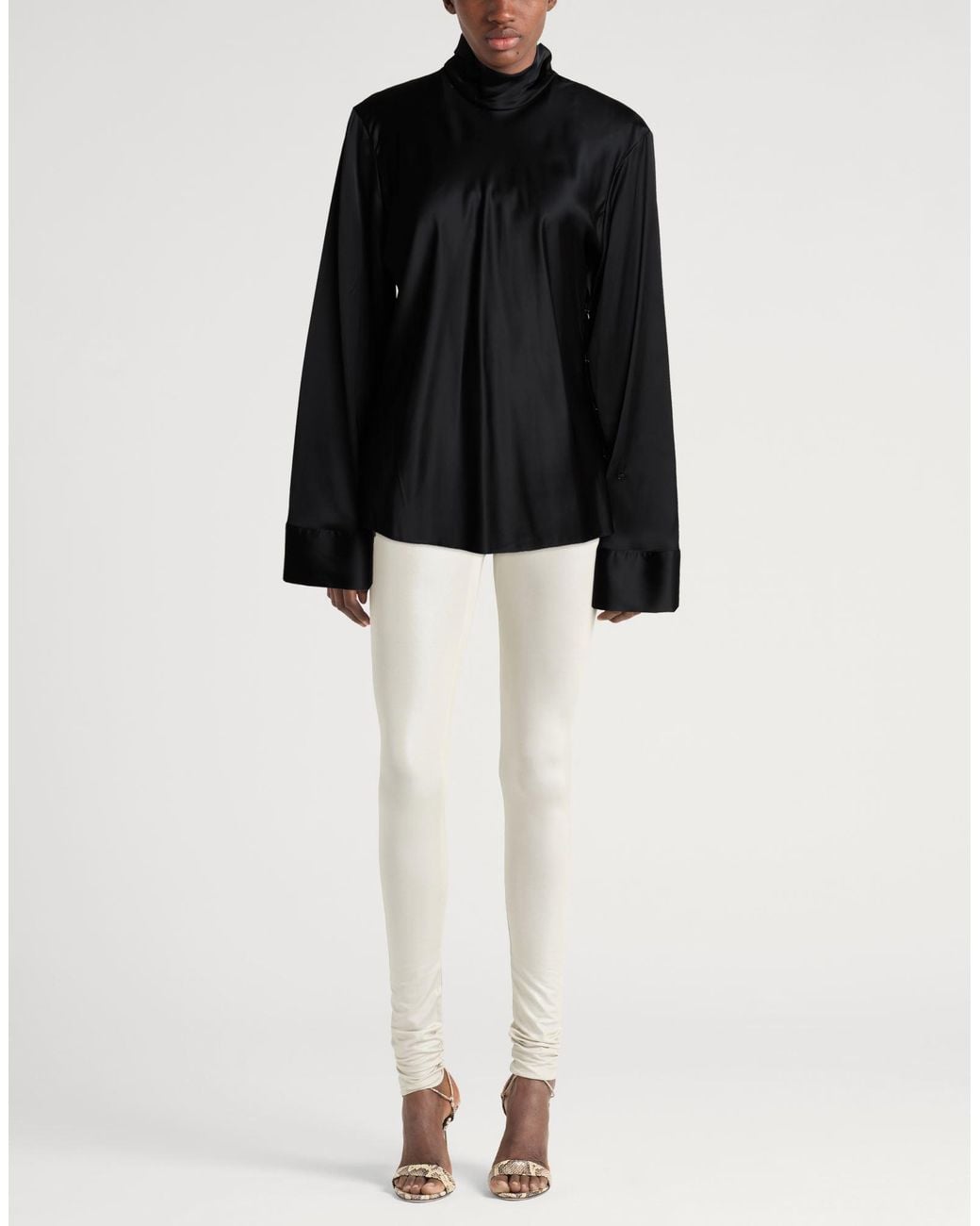 Courreges Black Top Viscose, Elastane