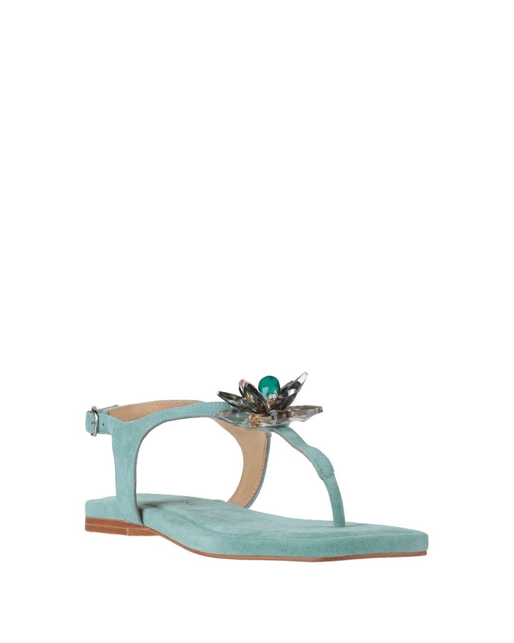 Alma En Pena. Green Thong Sandal