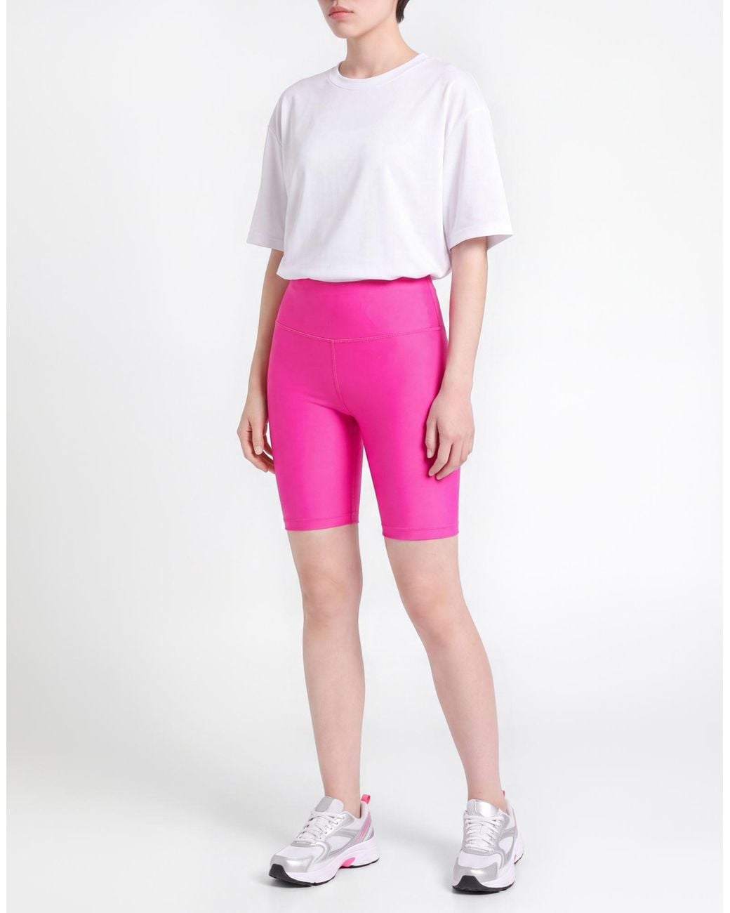 Maliparmi Pink Fuchsia Shorts & Bermuda Shorts Recycled Polyamide, Elastane