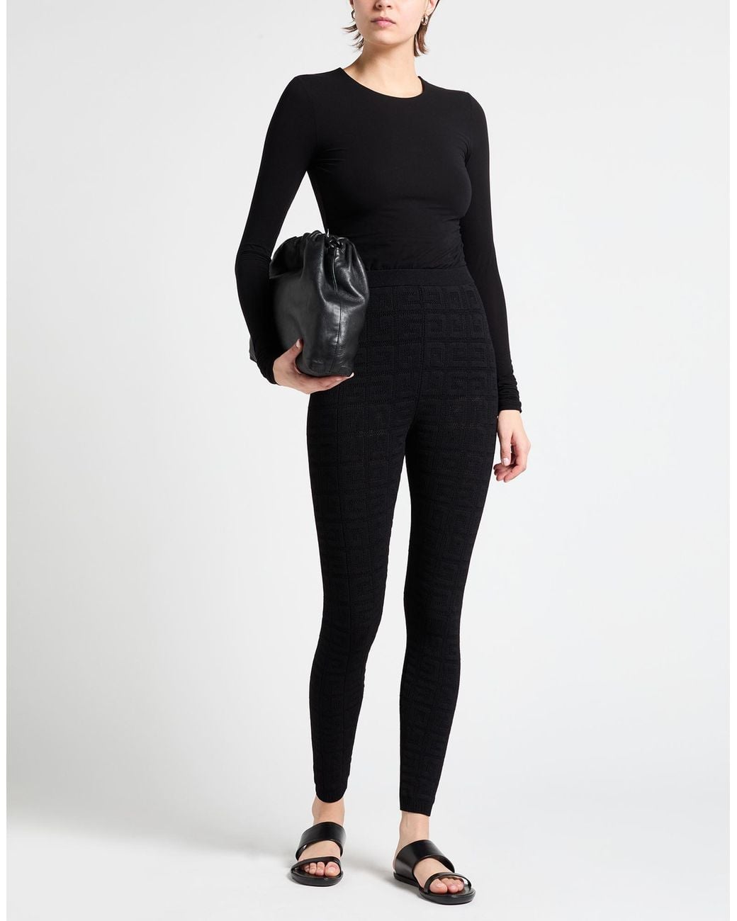 Givenchy Black Pants Viscose, Polyamide, Polyester, Elastane