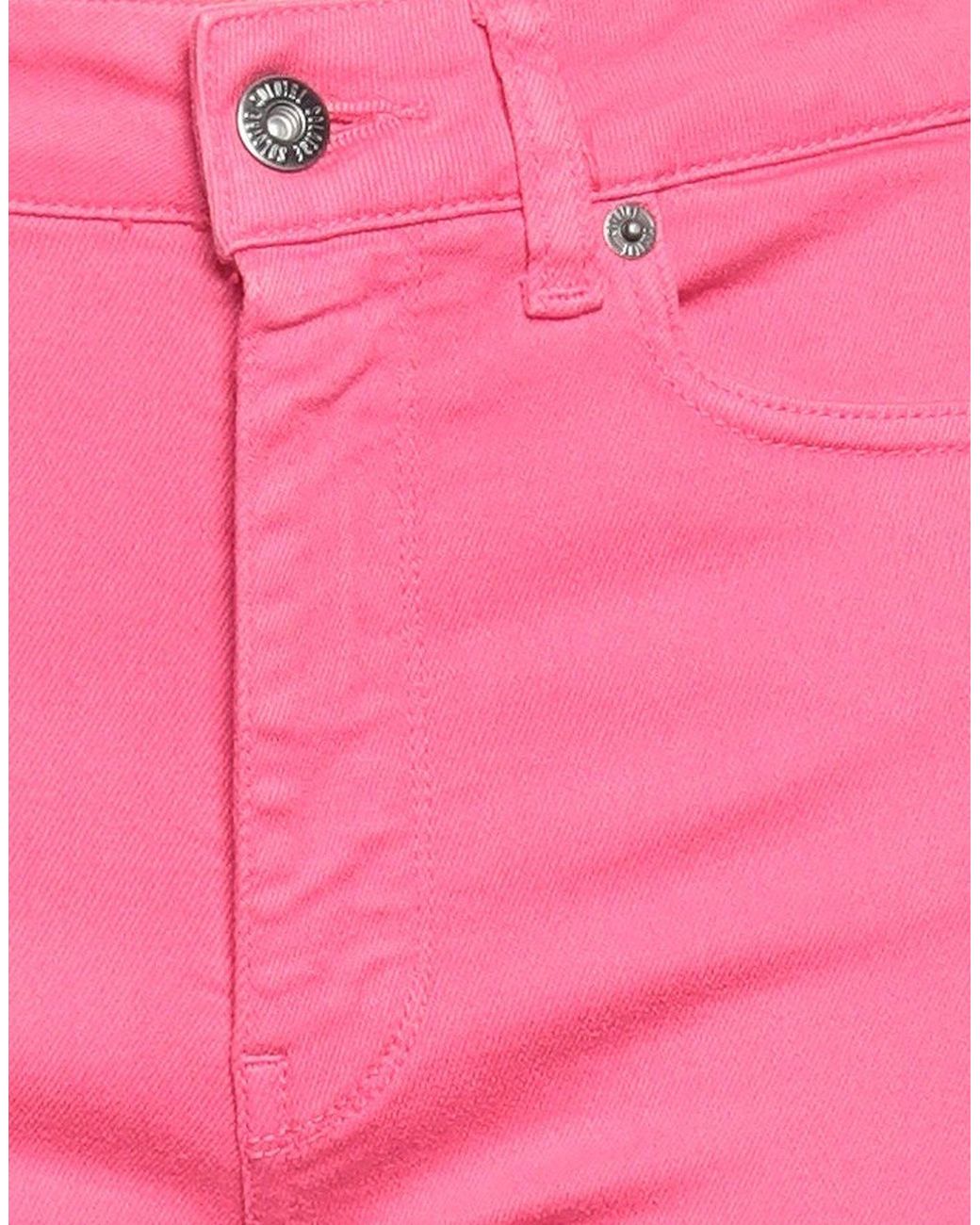 SOLOTRE Pink Jeans Cotton