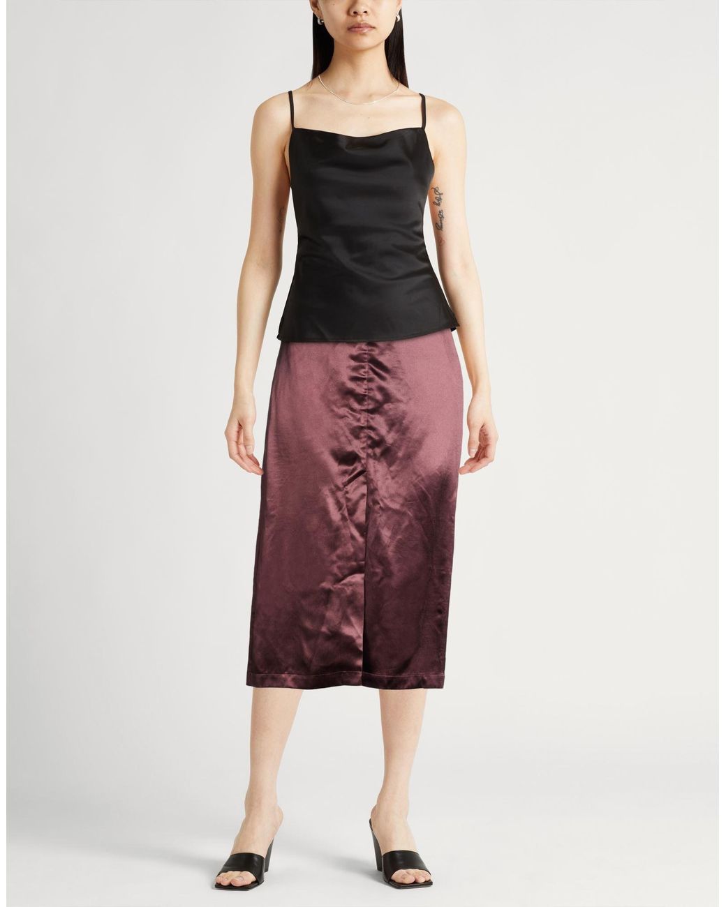 Loulou de Saison Purple Midi Skirt