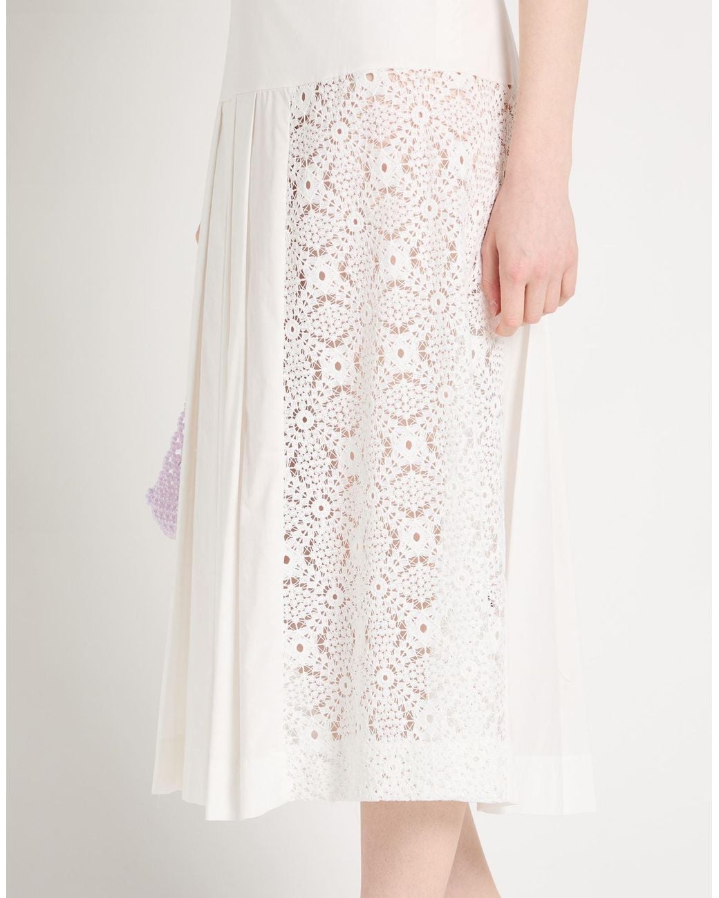 Alpha Studio White Midi Skirt
