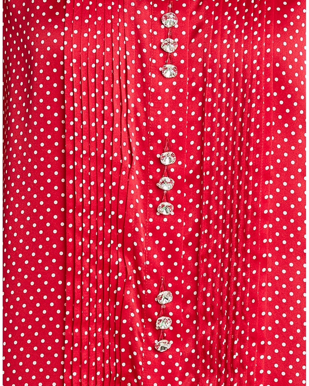 Alexandre Vauthier Red Shirt Silk