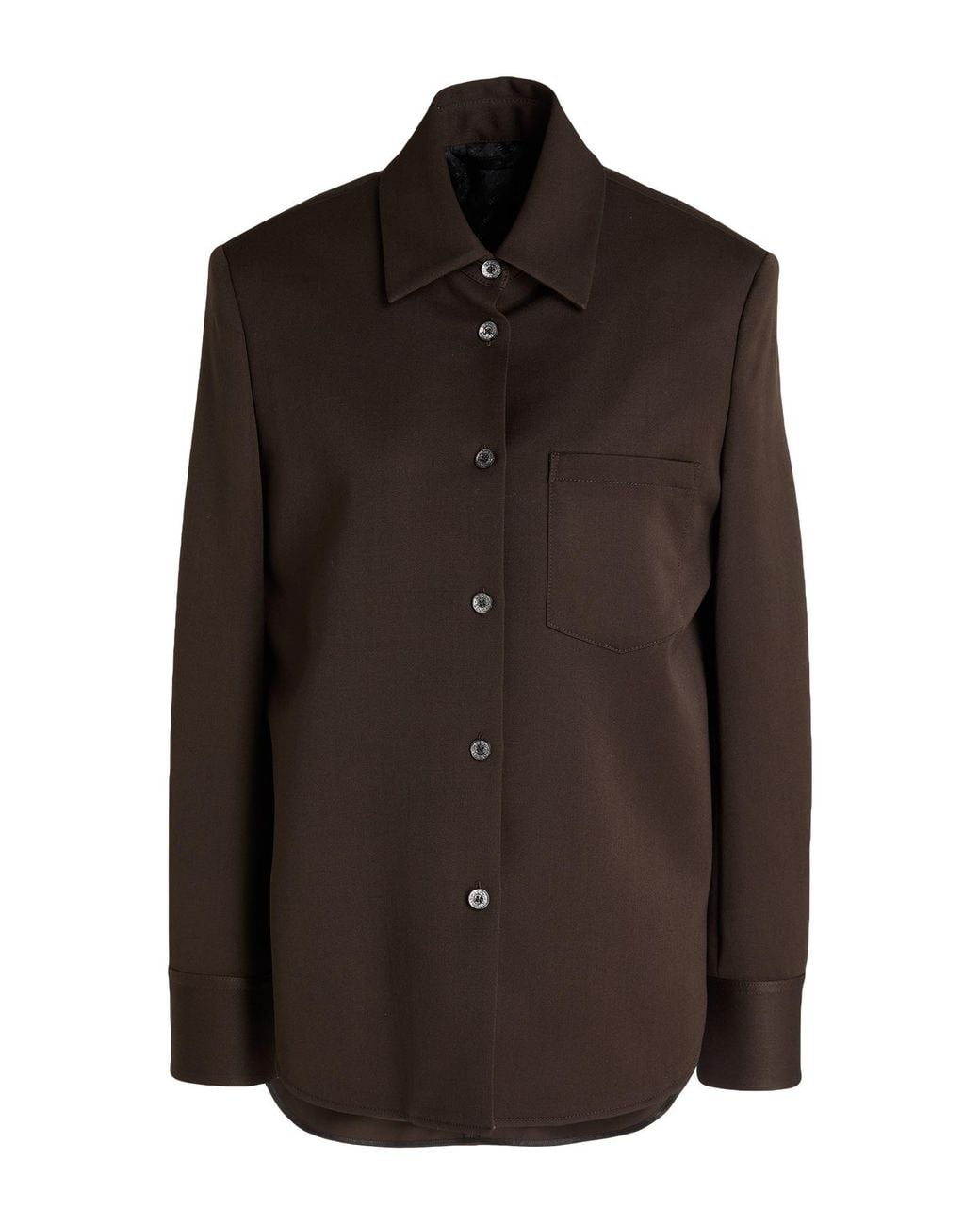 Acne Brown Dark Jacket Wool
