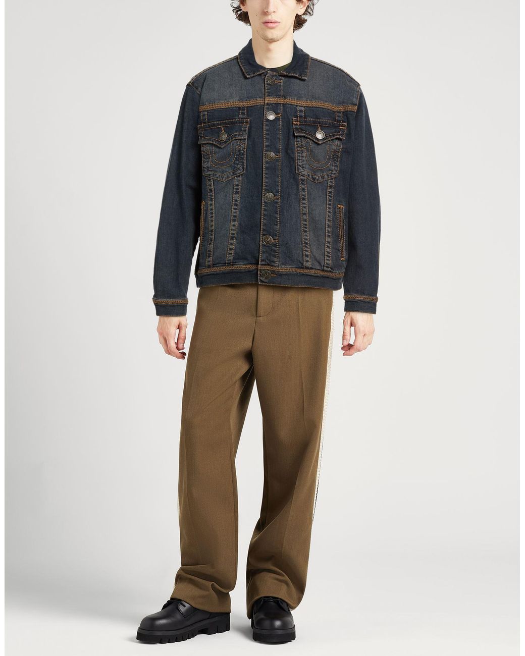 True Religion Black Denim Outerwear for men