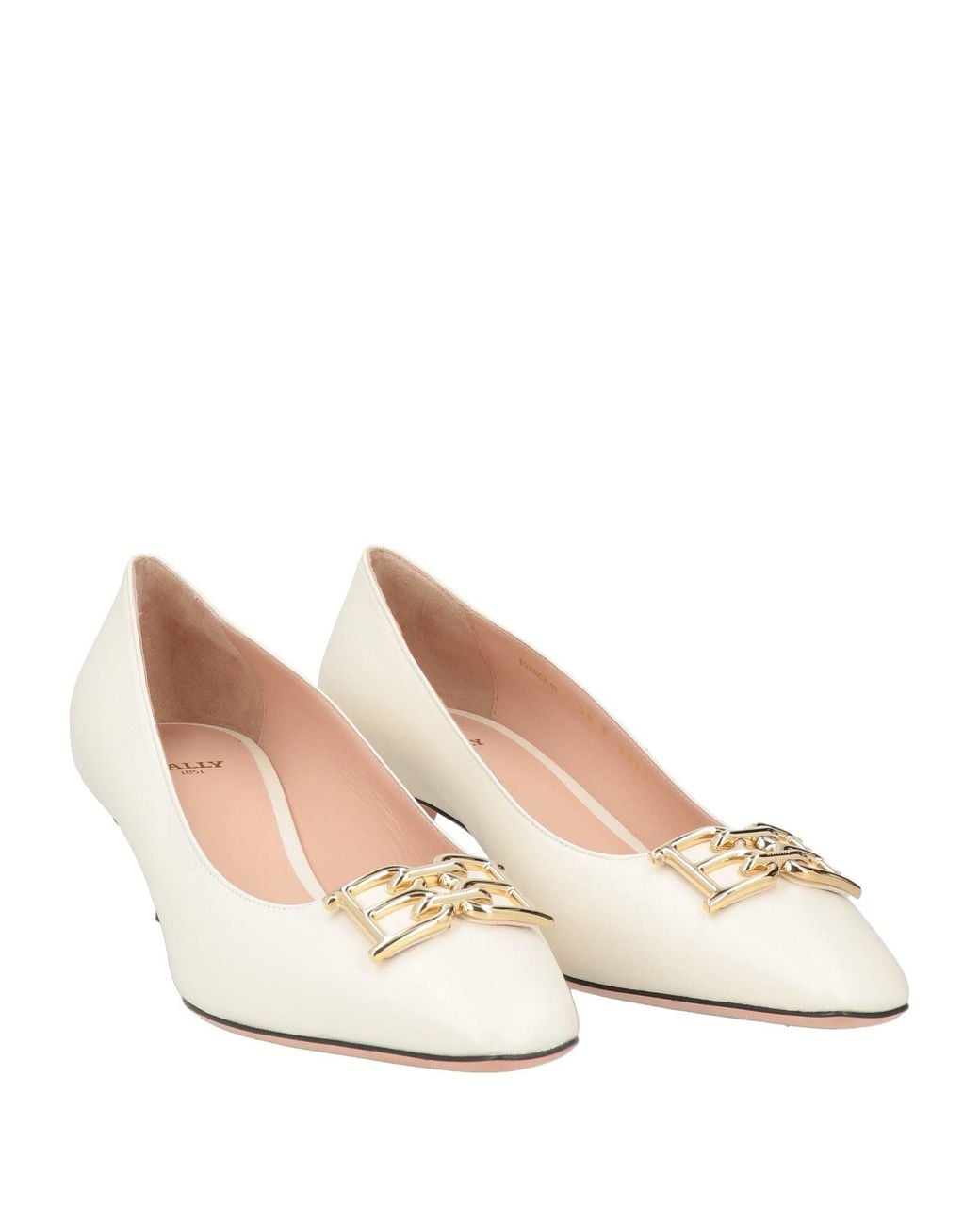 Bally Natural Ivory Pumps Calfskin