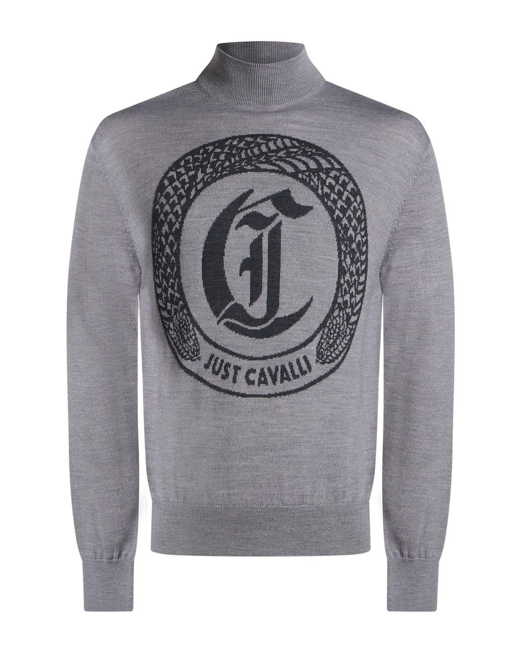 Just Cavalli Gray Turtlenecks for men
