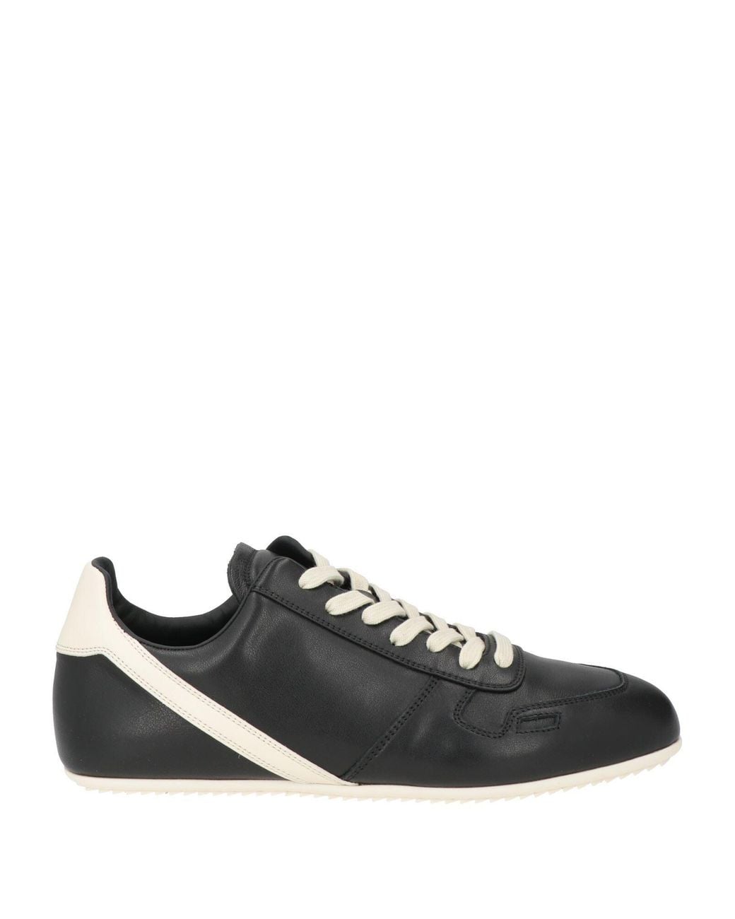 Rick Owens Black Sneakers Leather