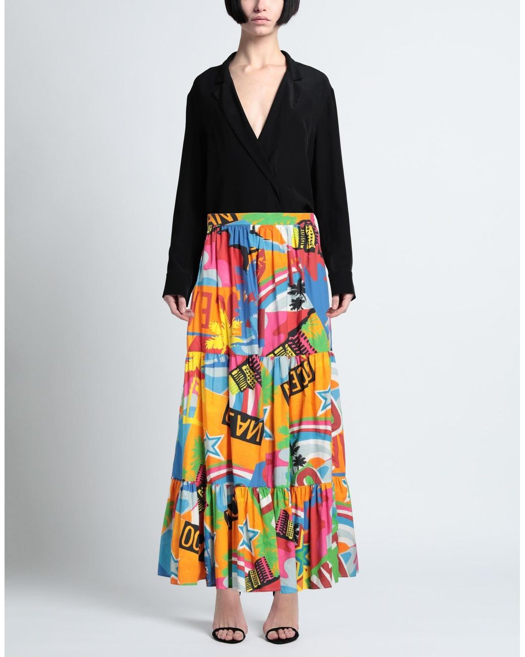 Douuod White Maxi Skirt Cotton