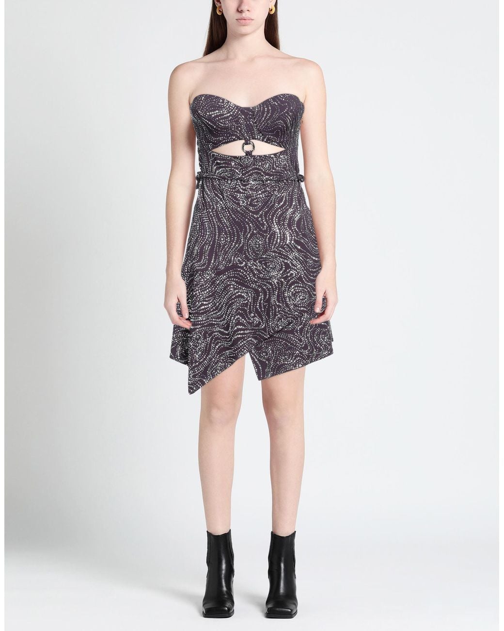 Del Core Purple Mini Dress