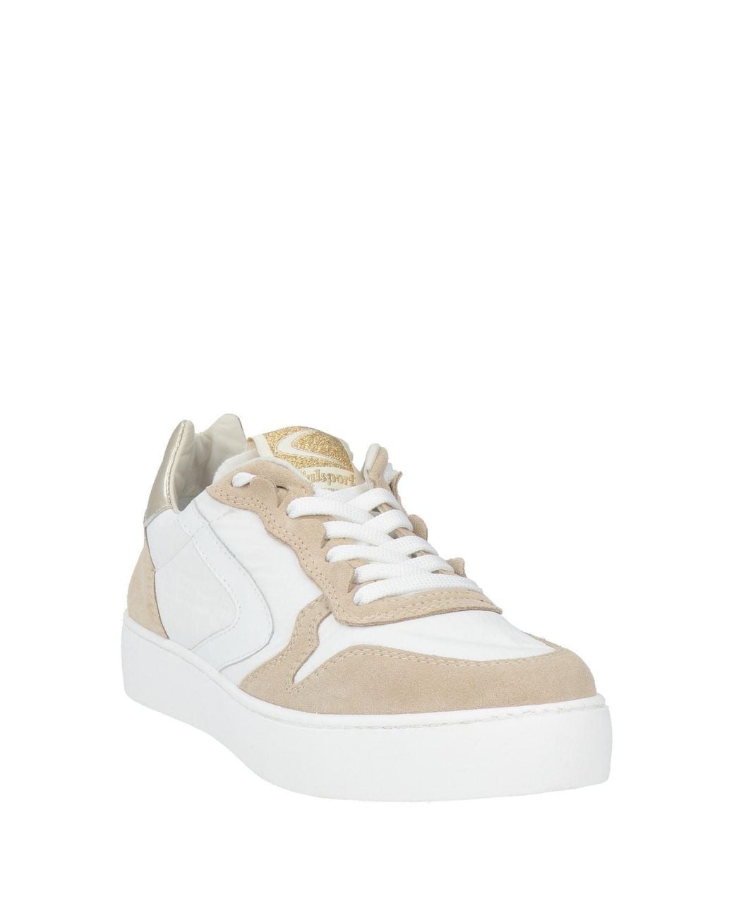 Valsport White Sneakers Leather, Textile Fibers