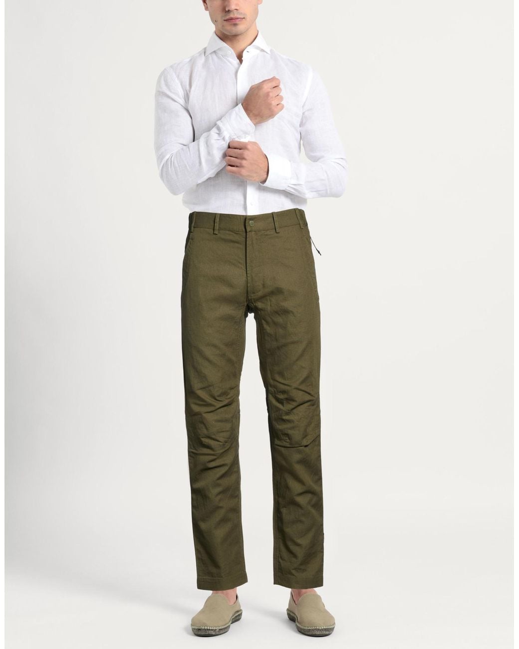 Maharishi Green Pants Cotton, Hemp for men