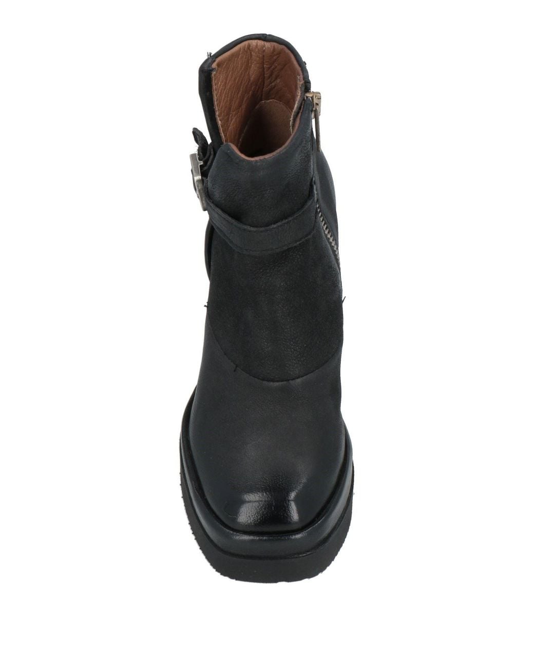 A.s.98 Black Ankle Boots Leather